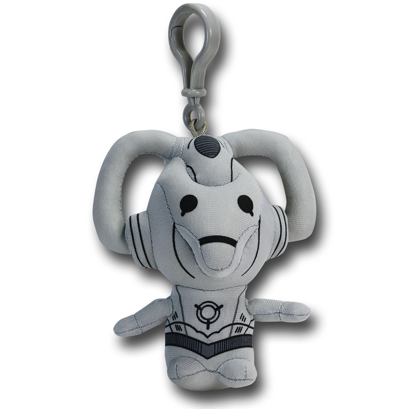 Doctor Who Cyberman Talking Clip-On Plush, Grey