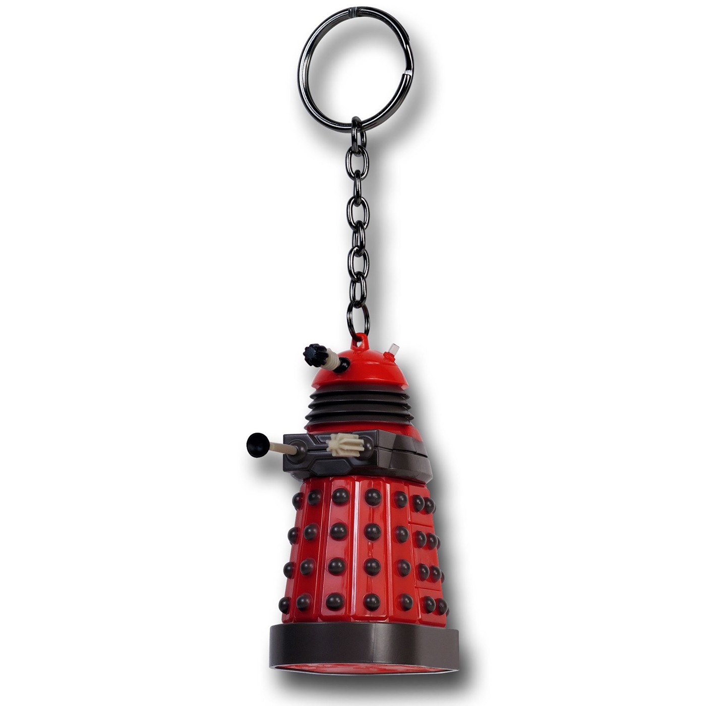 Doctor Who Dalek Flashlight Keychain, Red