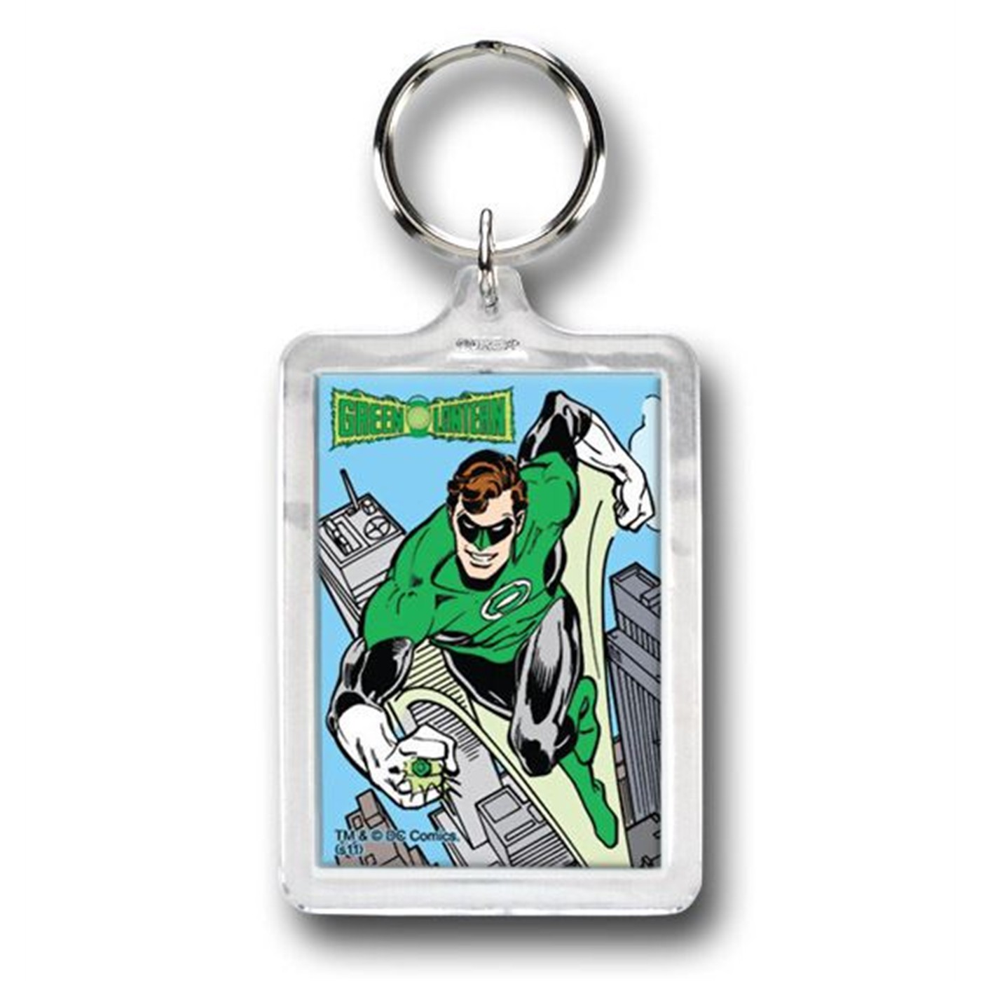 Green Lantern Classic Acrylic Keychain, Green