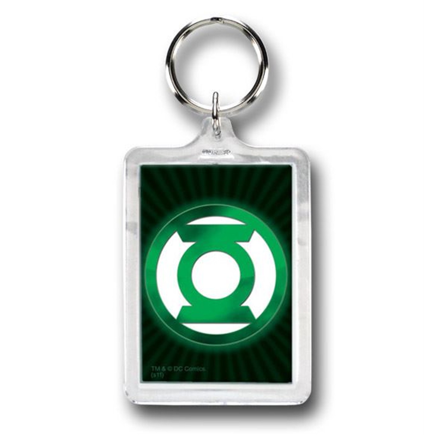 Green Lantern Symbol Acrylic Keychain, Black