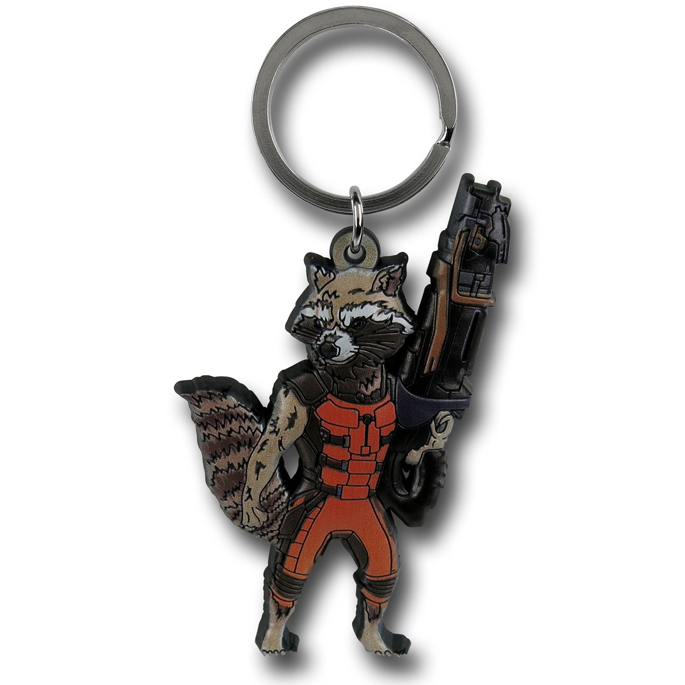GOTG Rocket Raccoon Soft Keychain, Brown