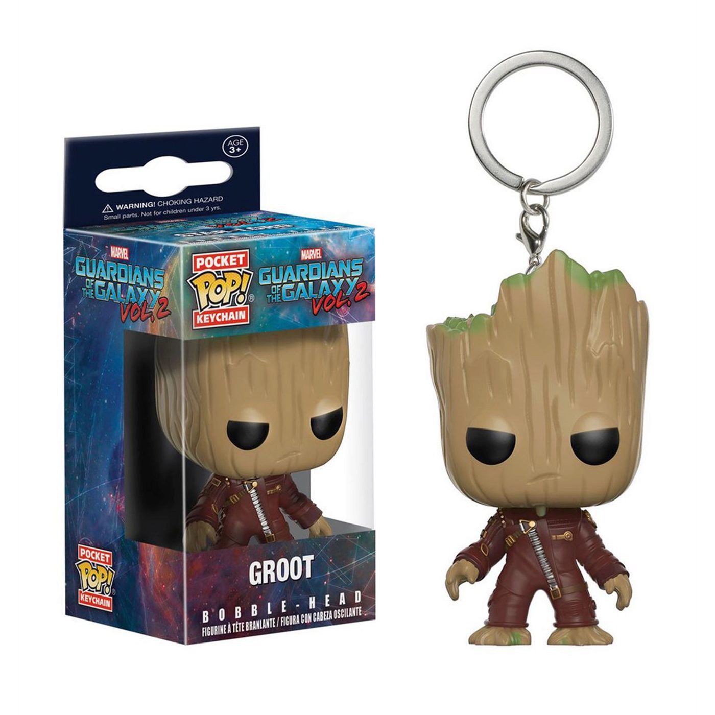 GOTG Vol 2 Groot Funko Pocket Pop Keychain, Brown