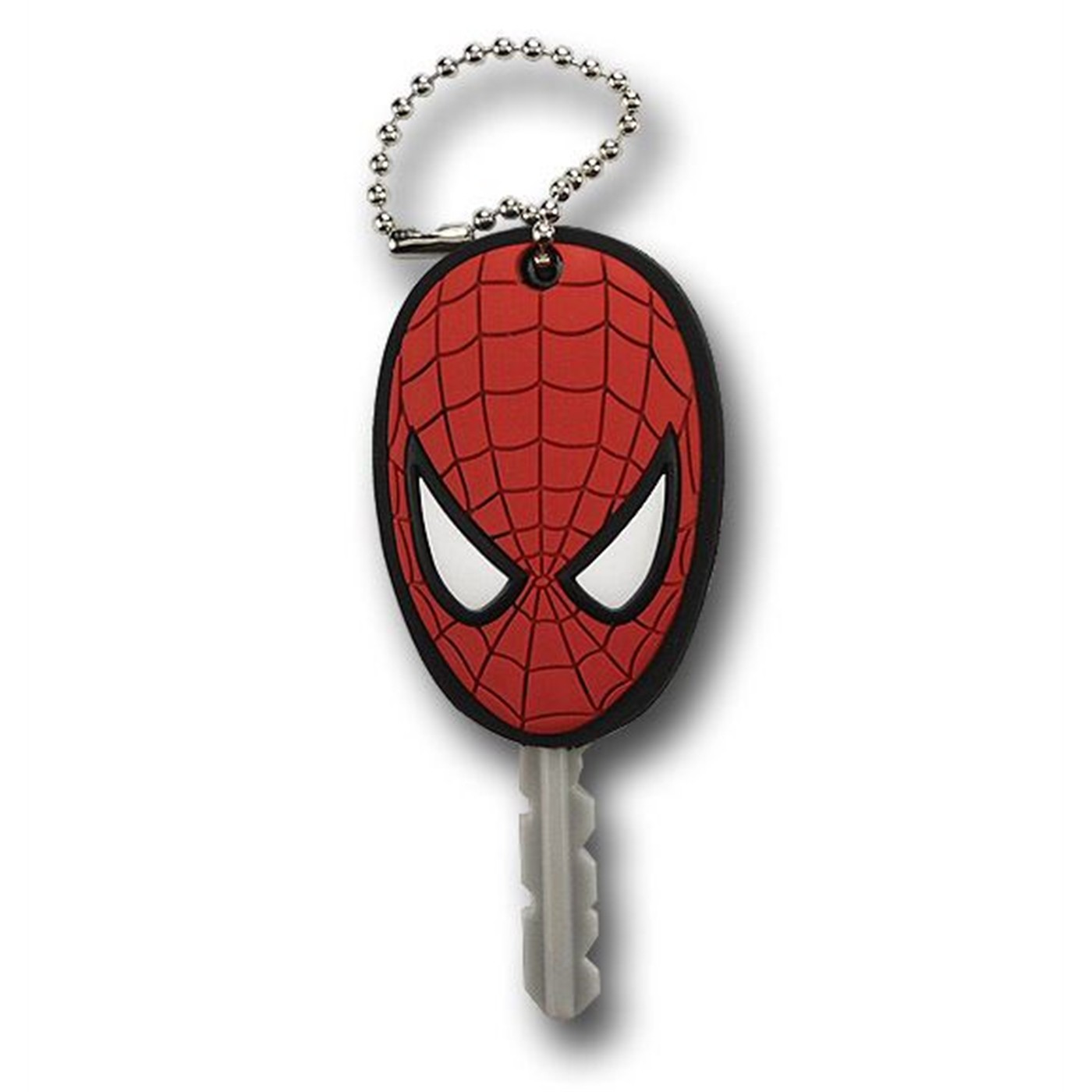 Spiderman Head PVC Keyholder, Grey
