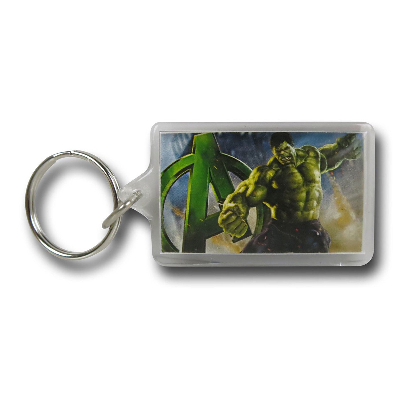 Hulk Age of Ultron Symbol Keychain, Green