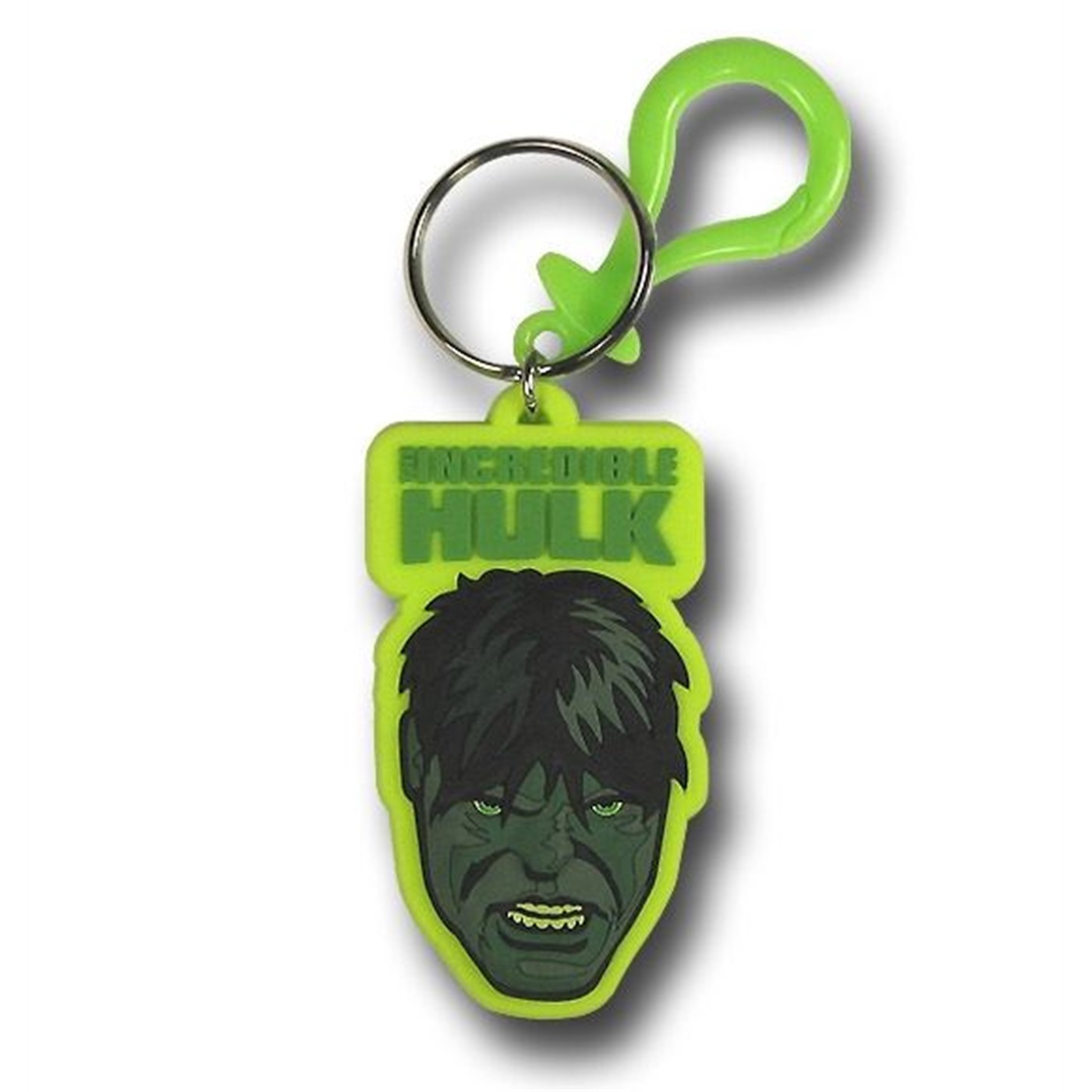 Hulk Soft PVC Head Keychain, Green