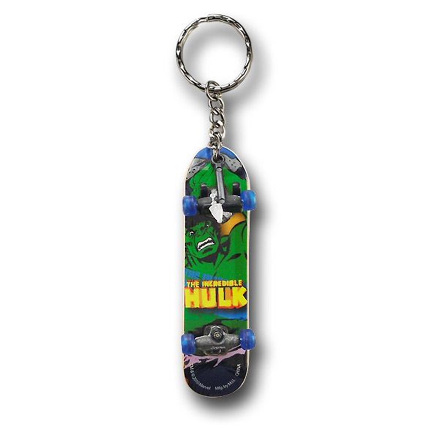 Hulk Skateboard Keychain, Grey