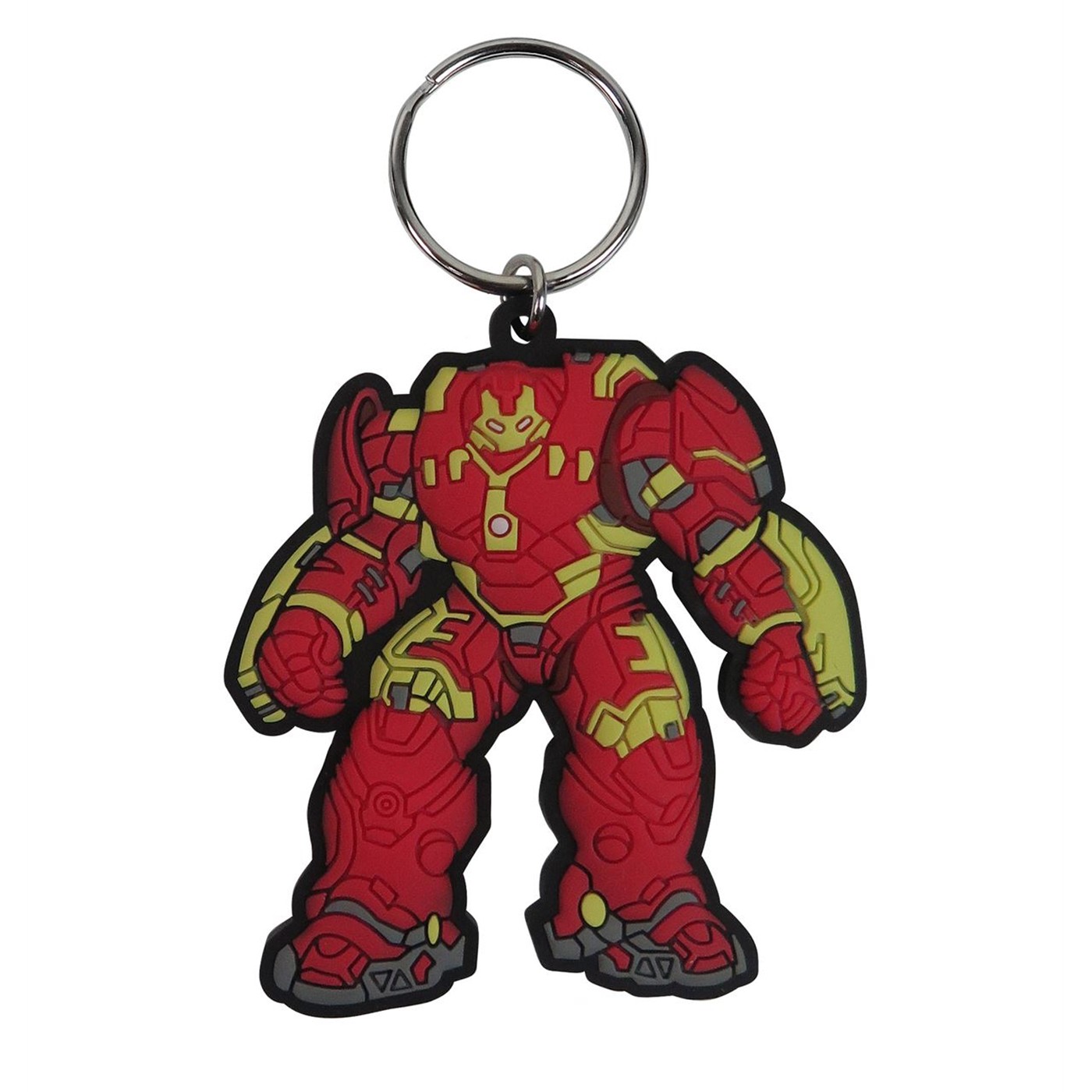 Iron Man Hulk Buster Stance PVC Keychain, Red