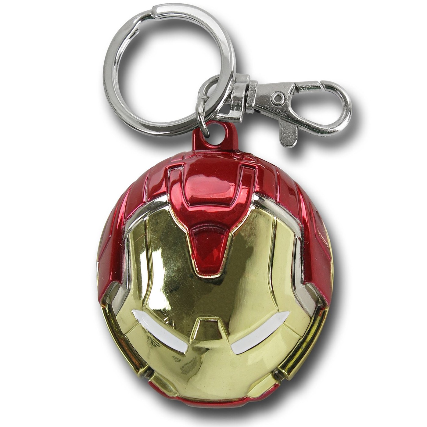 Iron Man Hulkbuster Color Pewter Keychain, Red
