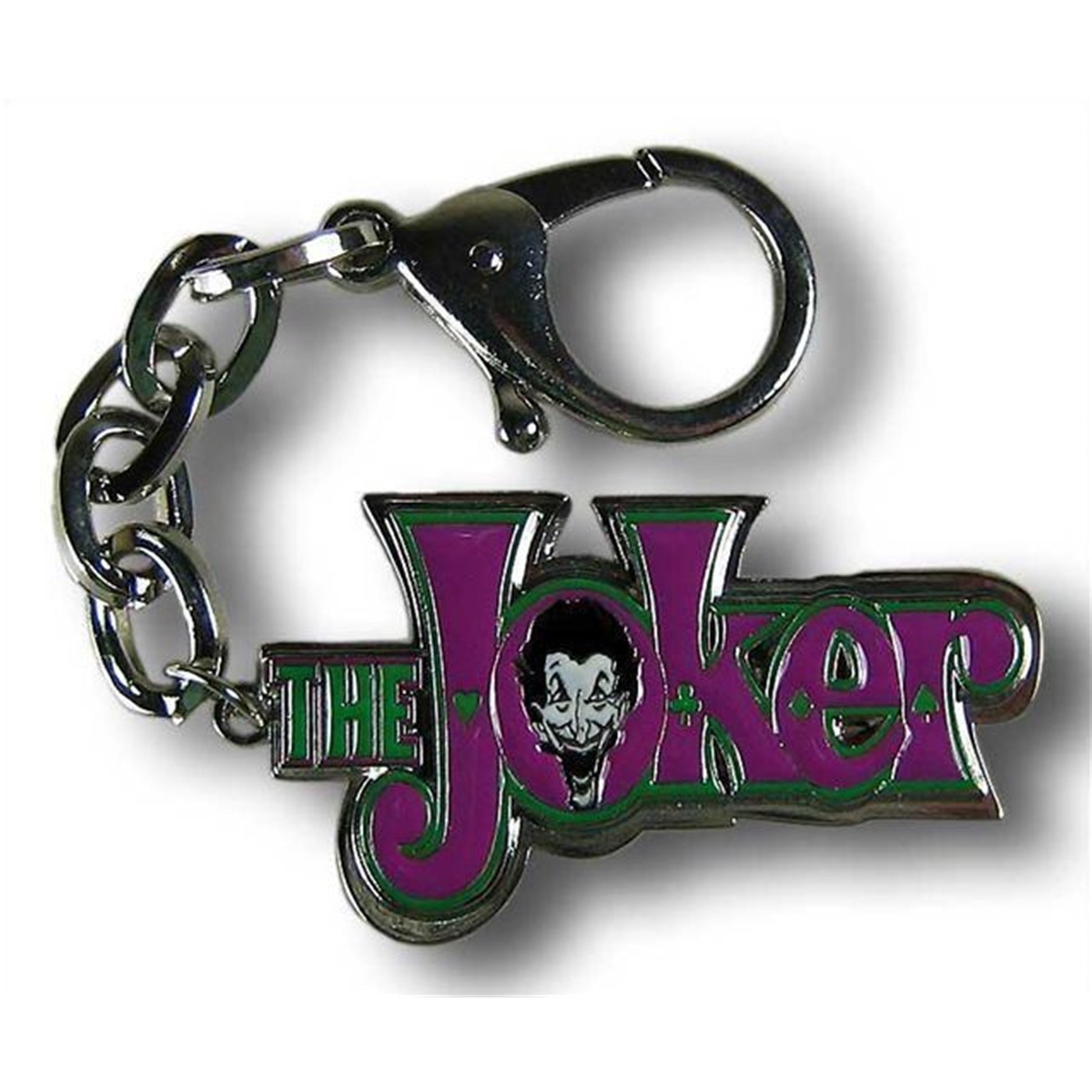 Joker Logo Keychain, Purple