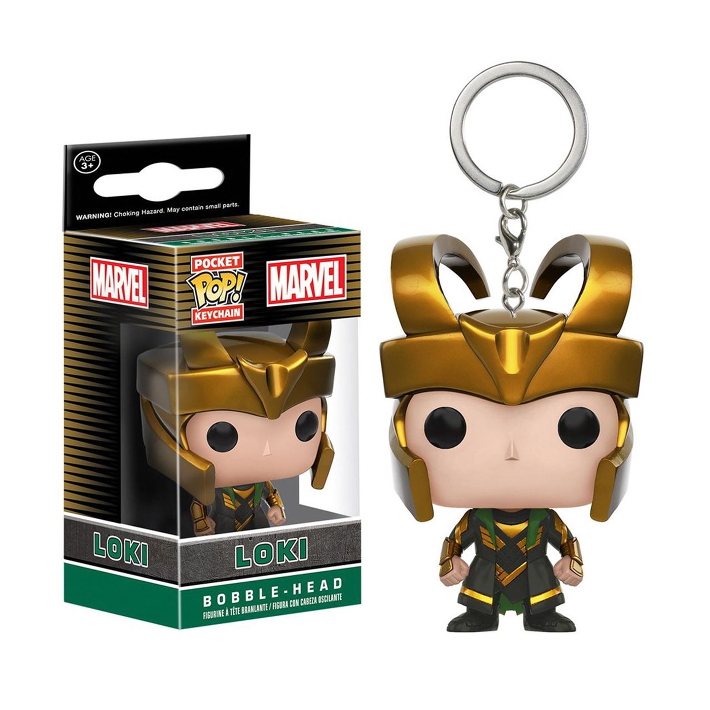 Loki Pocket Pop Keychain, Green