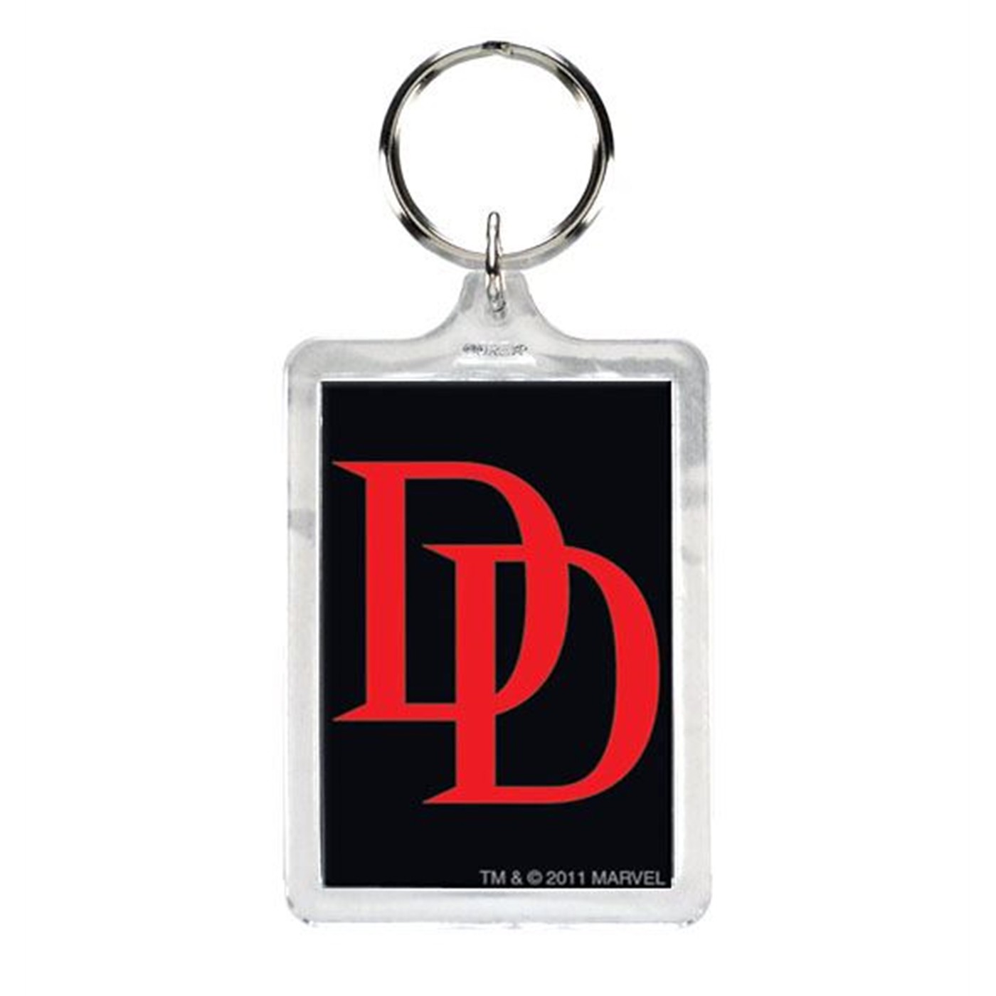 DareDevil Symbol Lucite Keychain, Grey
