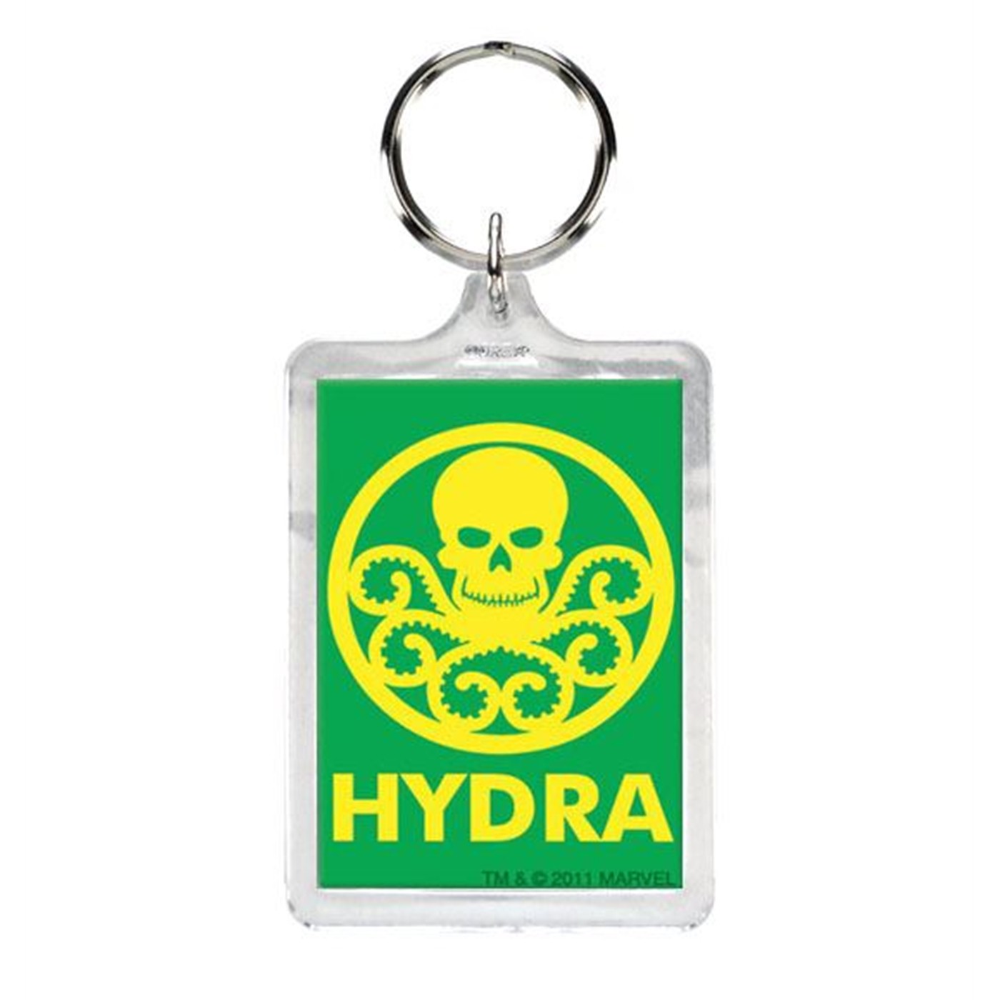 HYDRA Symbol Lucite Keychain, Grey