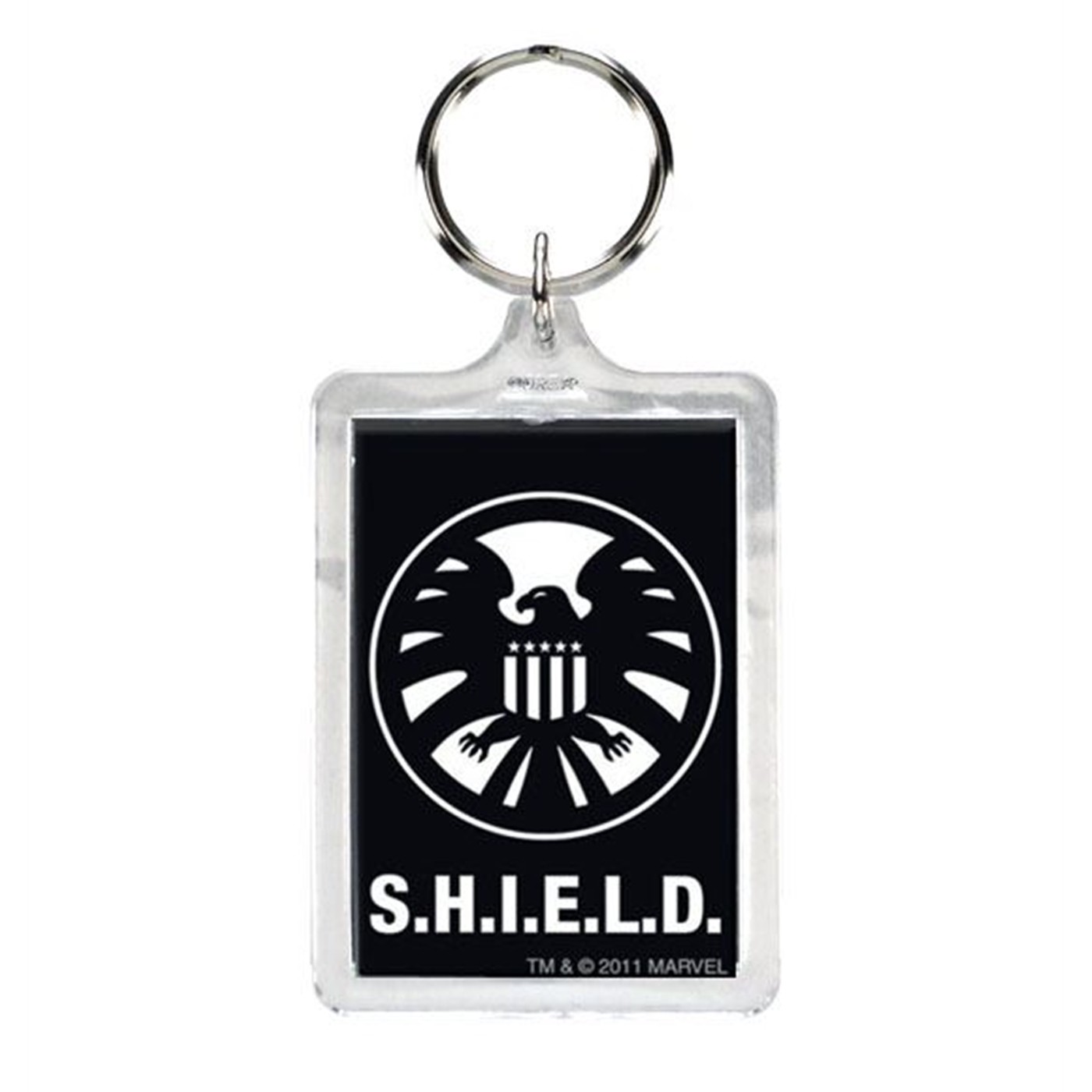 S.H.I.E.L.D. Symbol Lucite Keychain, Grey