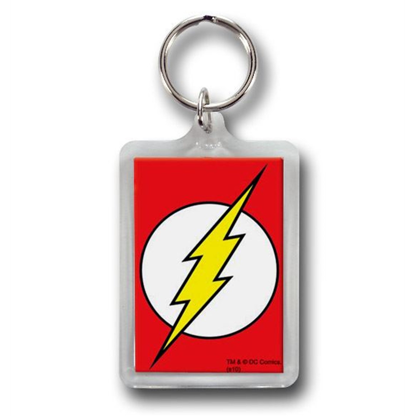 Flash Symbol Keychain, Grey