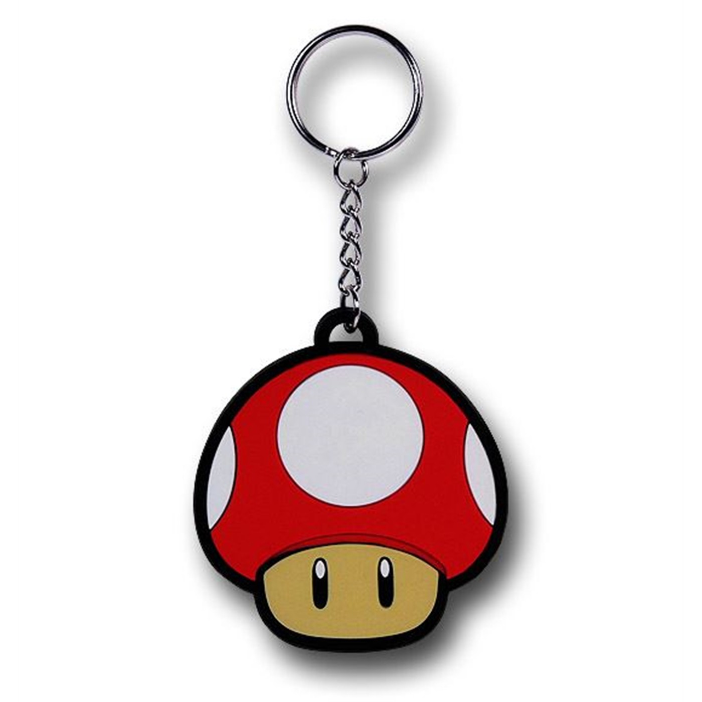 Nintendo Red Mushroom Keychain, Red