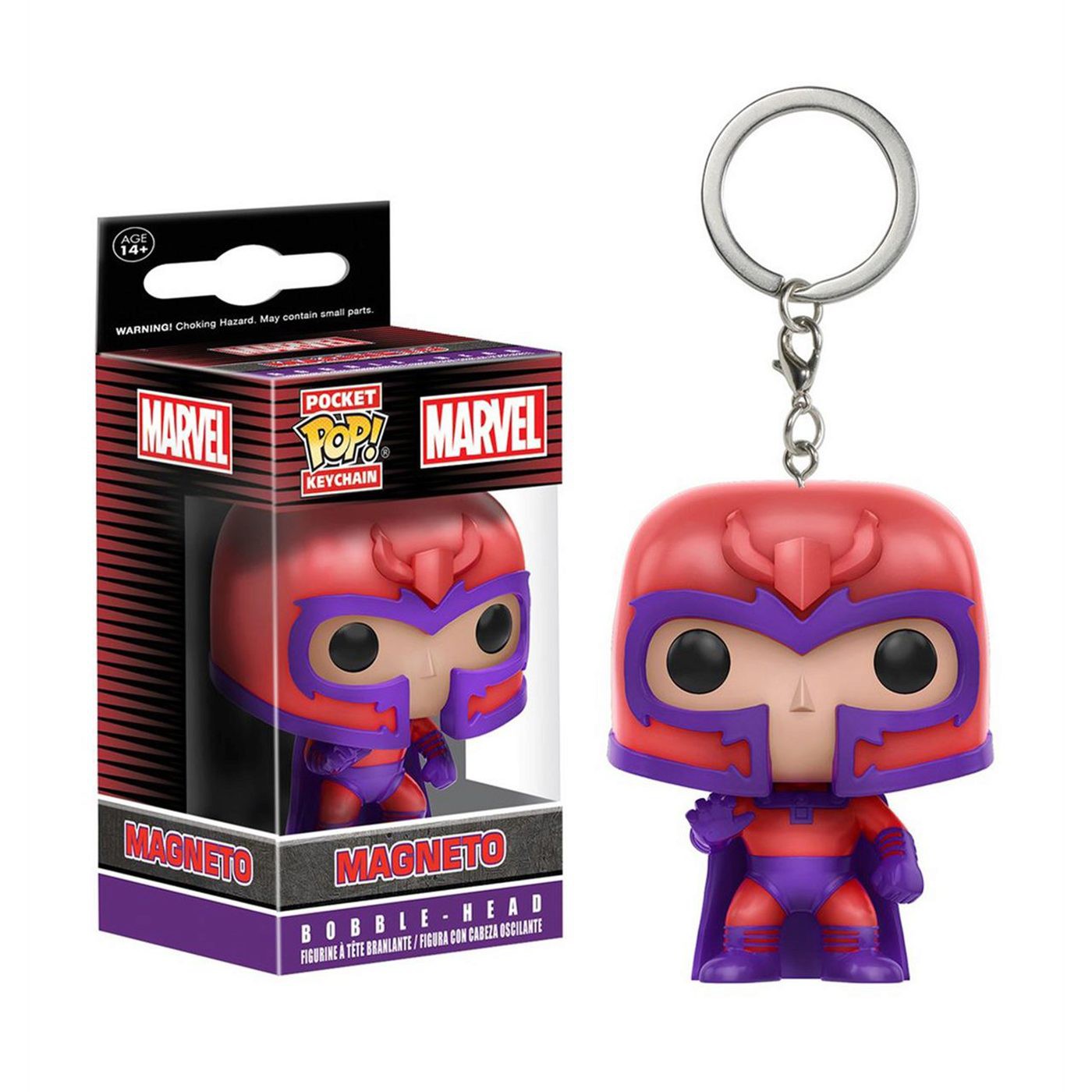 X-Men Magneto Funko Pocket Pop Keychain, Red