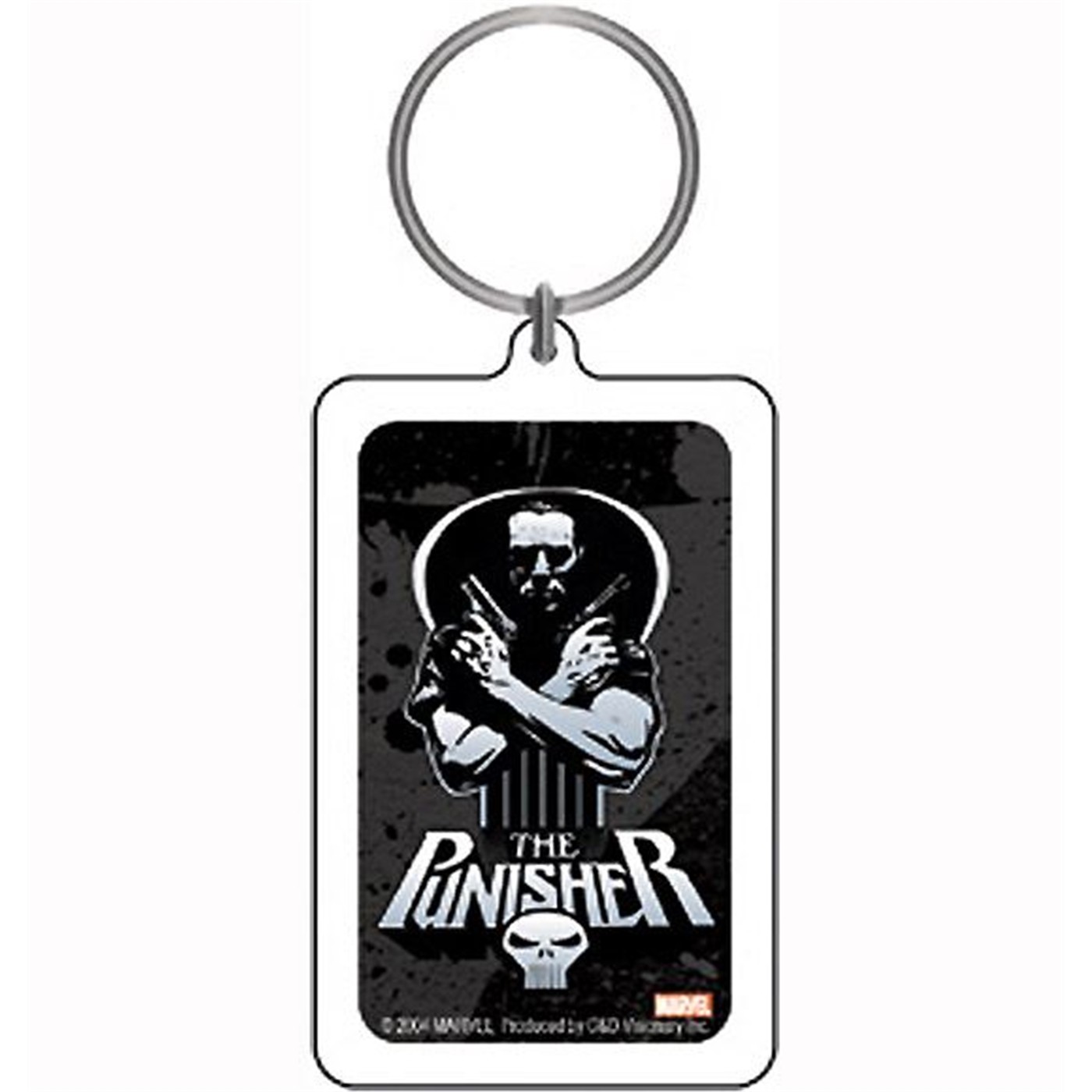Punisher Lucite 2 Guns Keychain