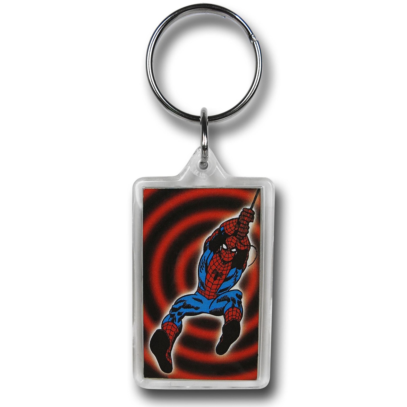 Spiderman Hypnosis Lucite Keychain, Red