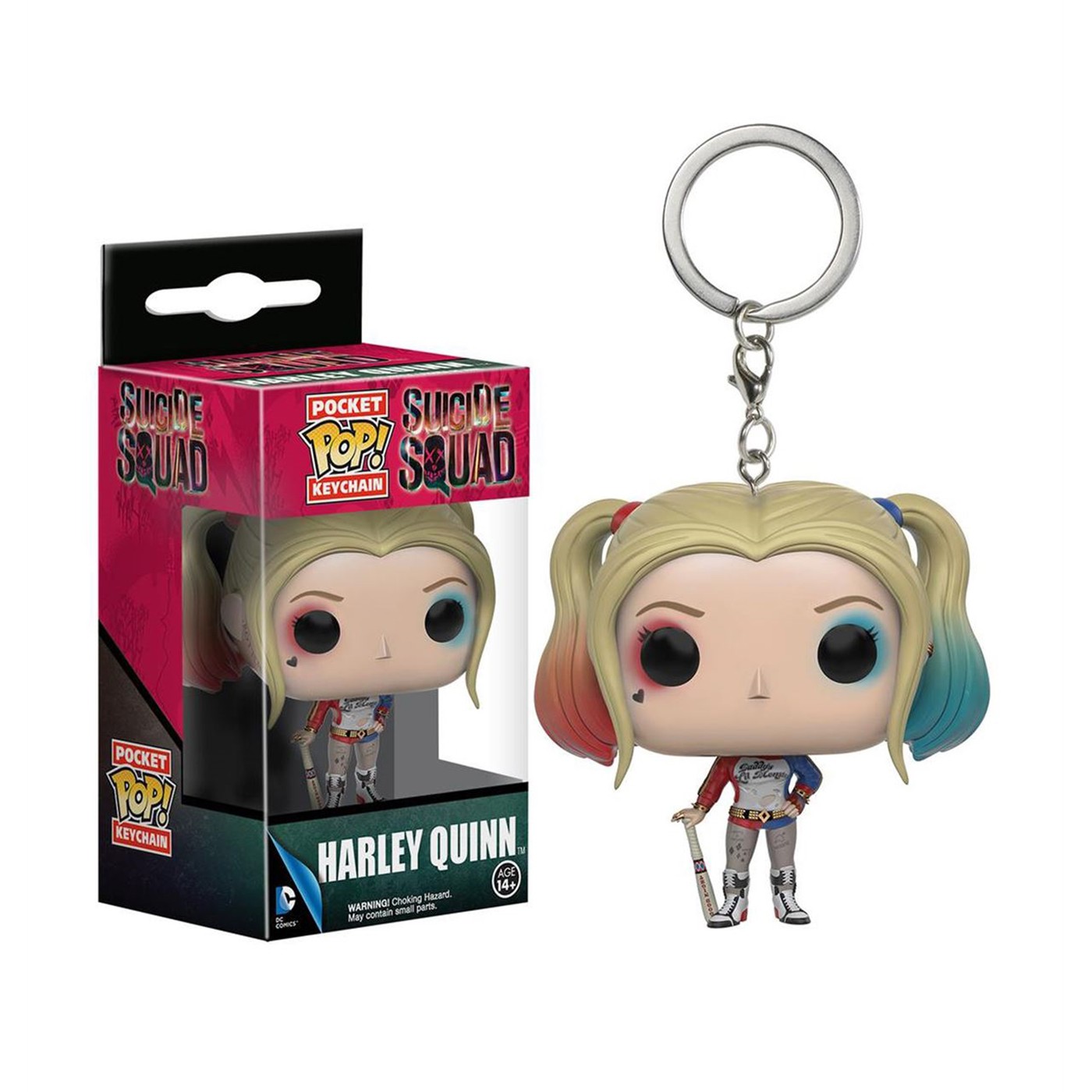 Suicide Squad Harley Quinn Pop Keychain, Red