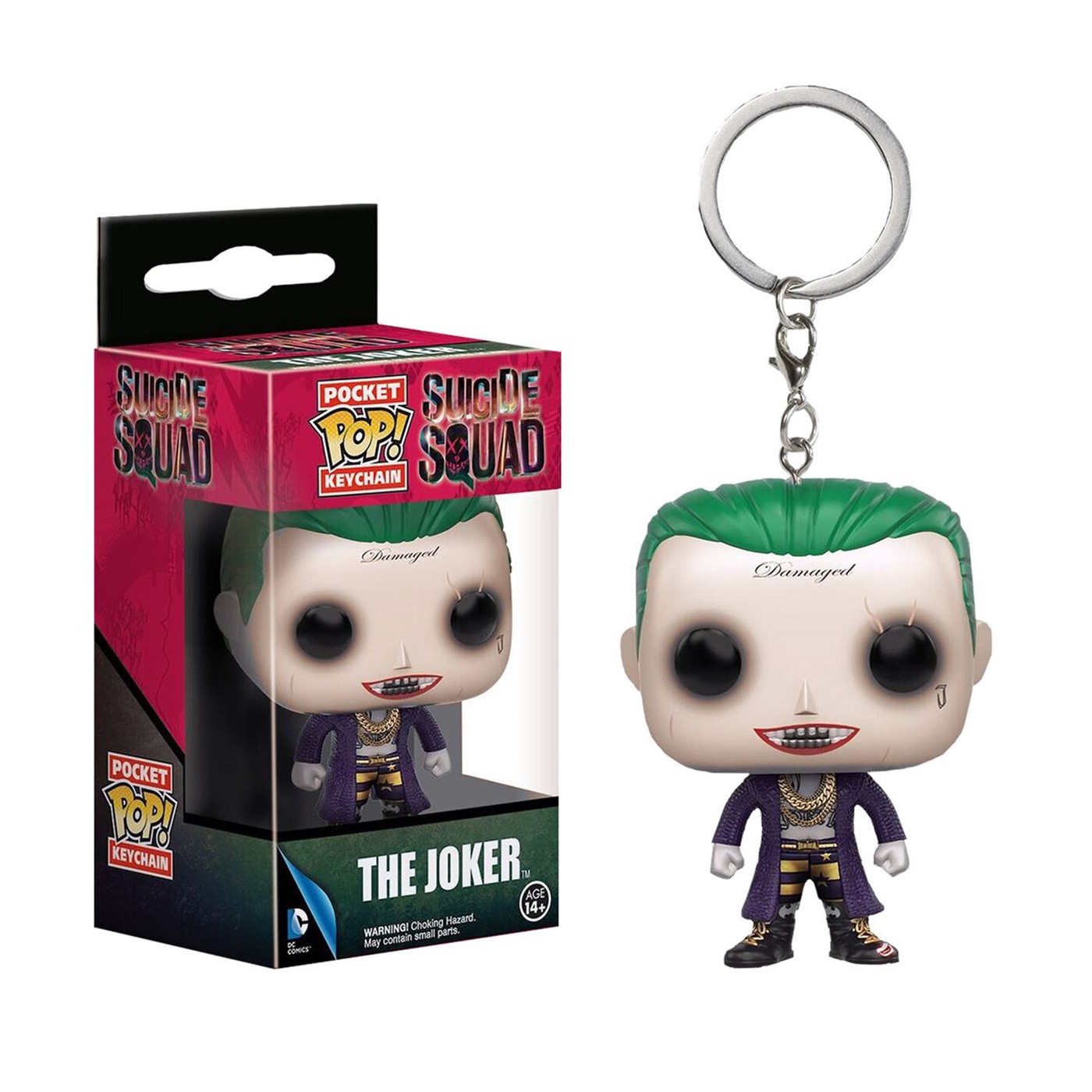 Suicide Squad Joker Pocket Pop Keychain, White