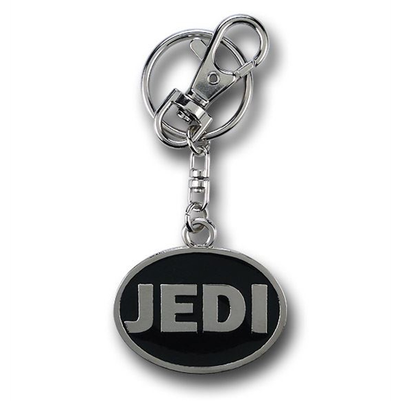 Star Wars Jedi Logo Oval Keychain, Grey