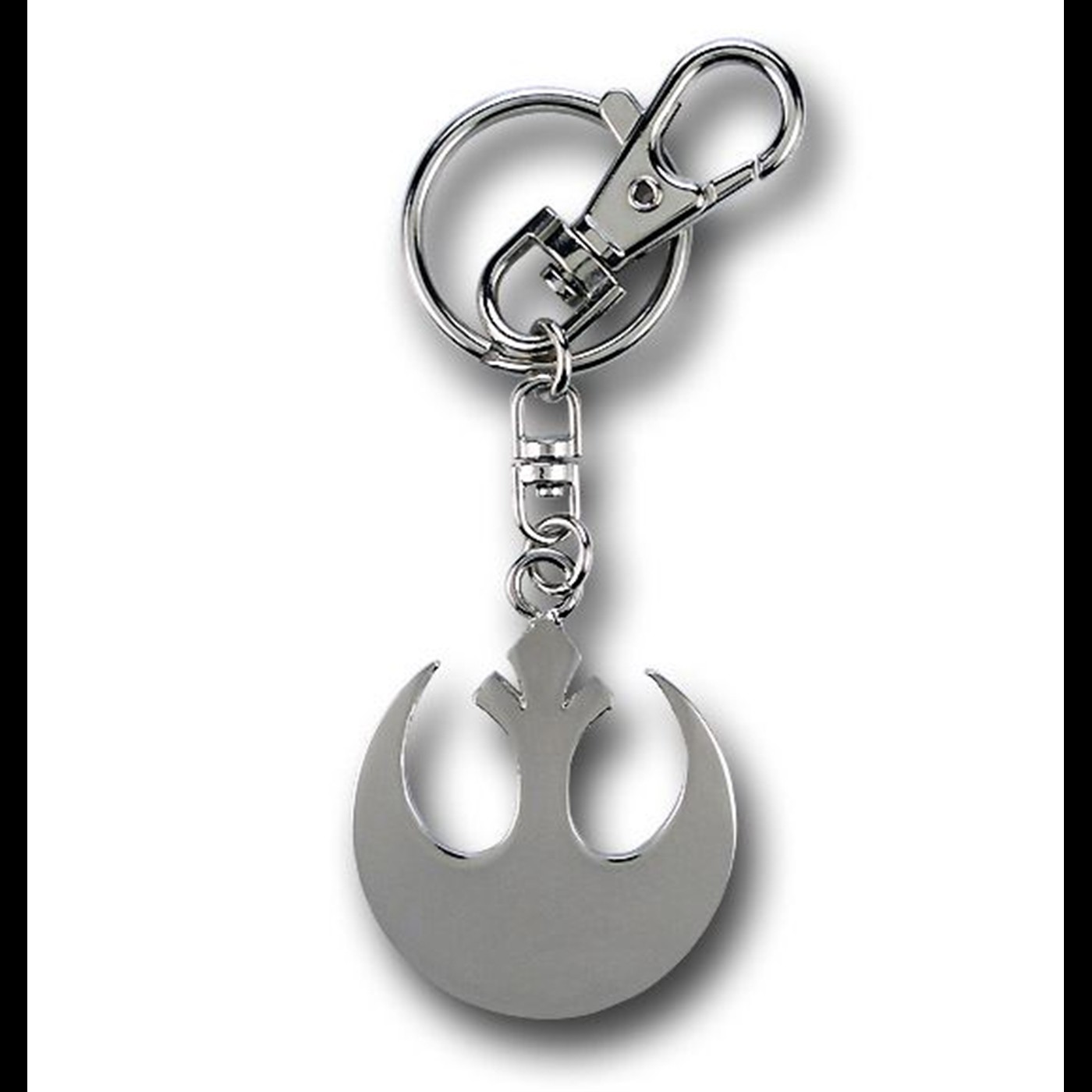 Star Wars Rebel Symbol Chrome Keychain, Grey