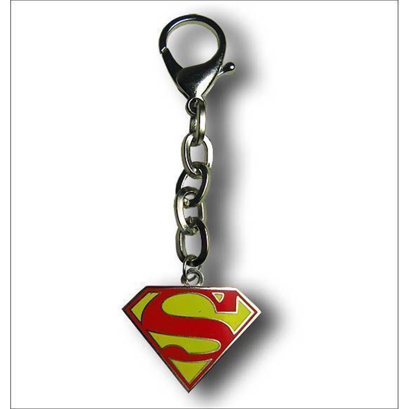Superman Metal 30mm Keychain, Yellow