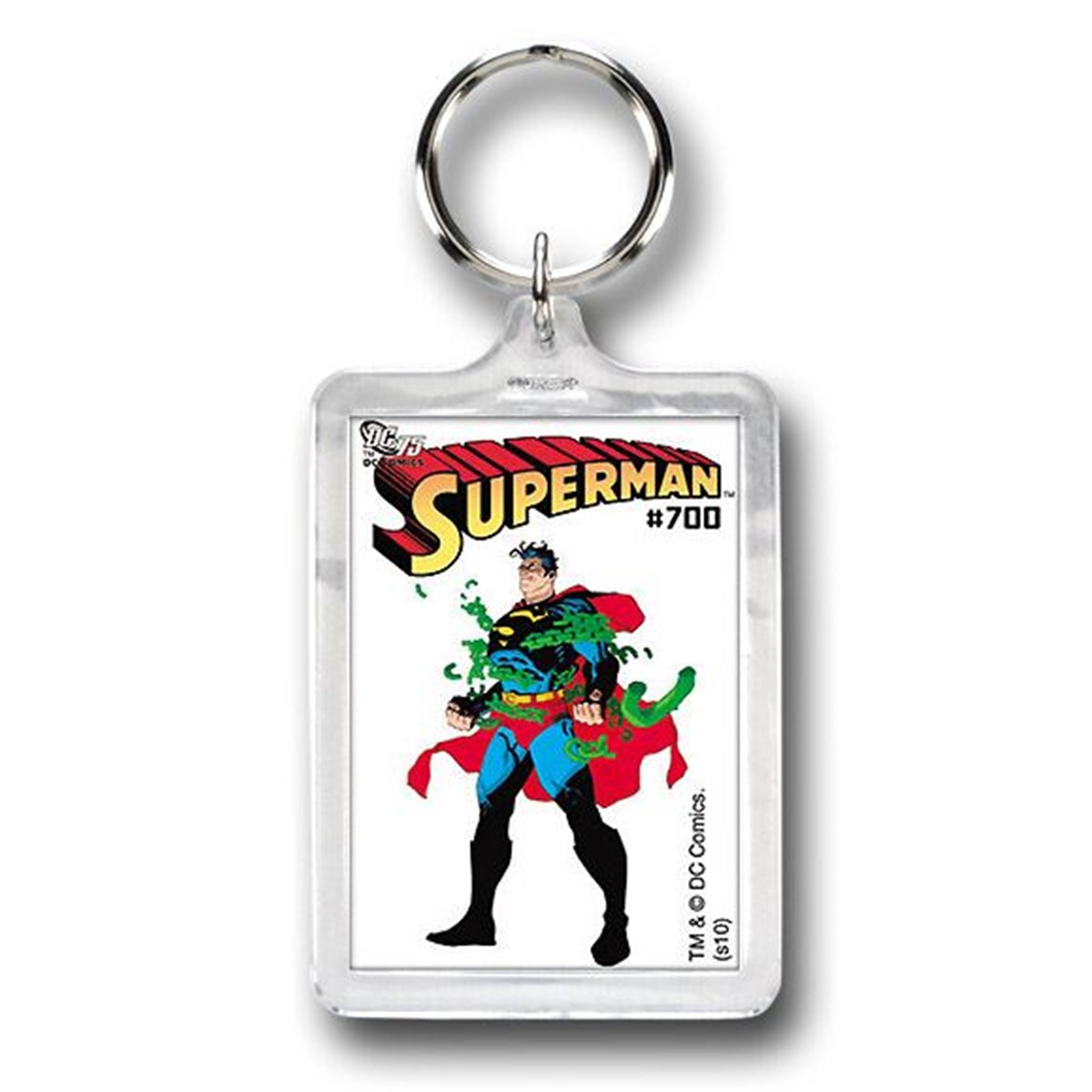 Superman #700 Lucite Keychain, Grey