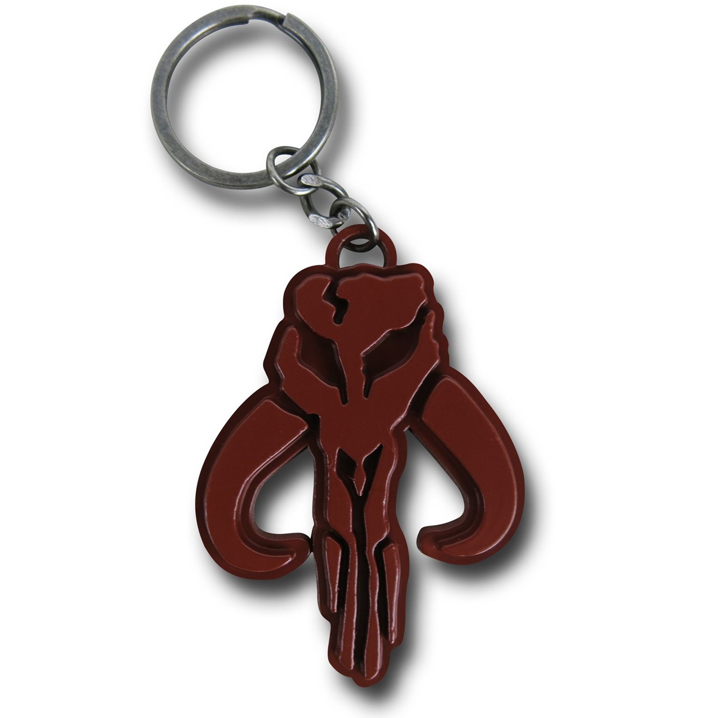 Star Wars Mandalorian Crest Painted Metal Keychain