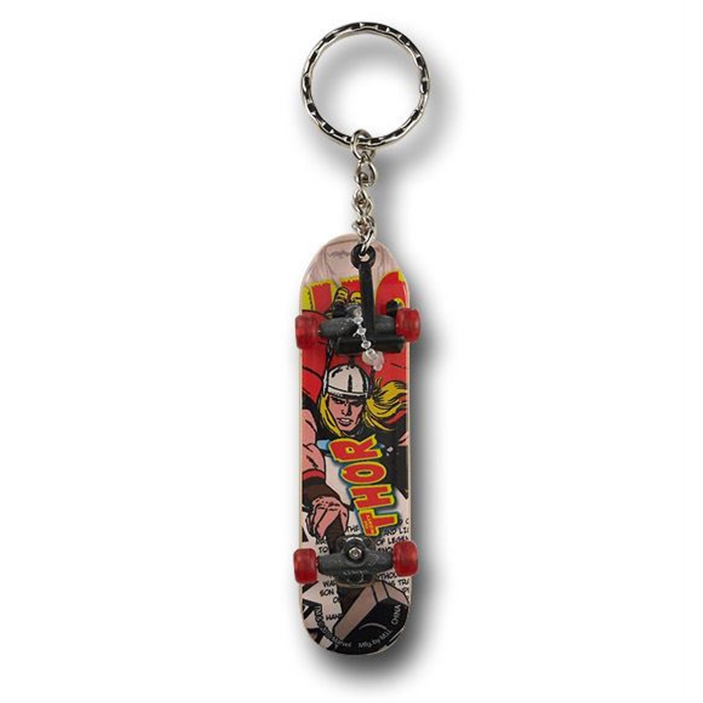 Thor Skateboard Keychain, Grey