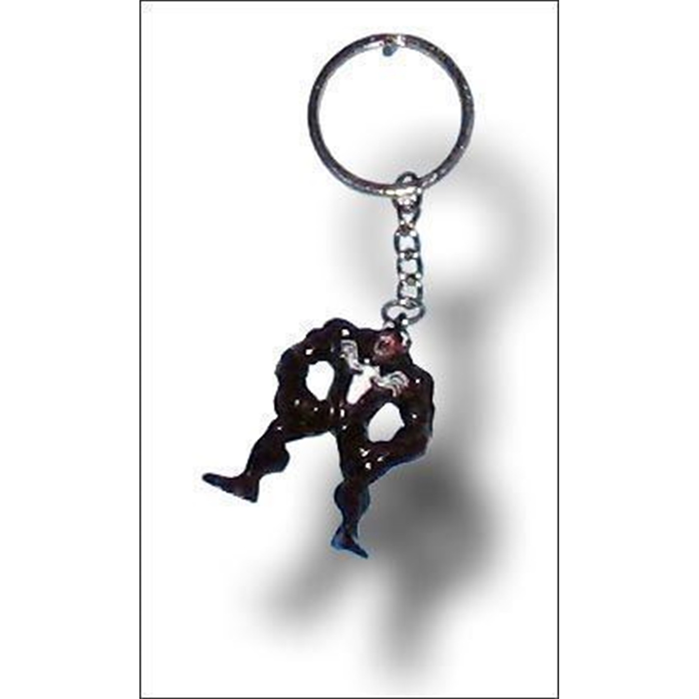 Venom Painted Pewter Keychain