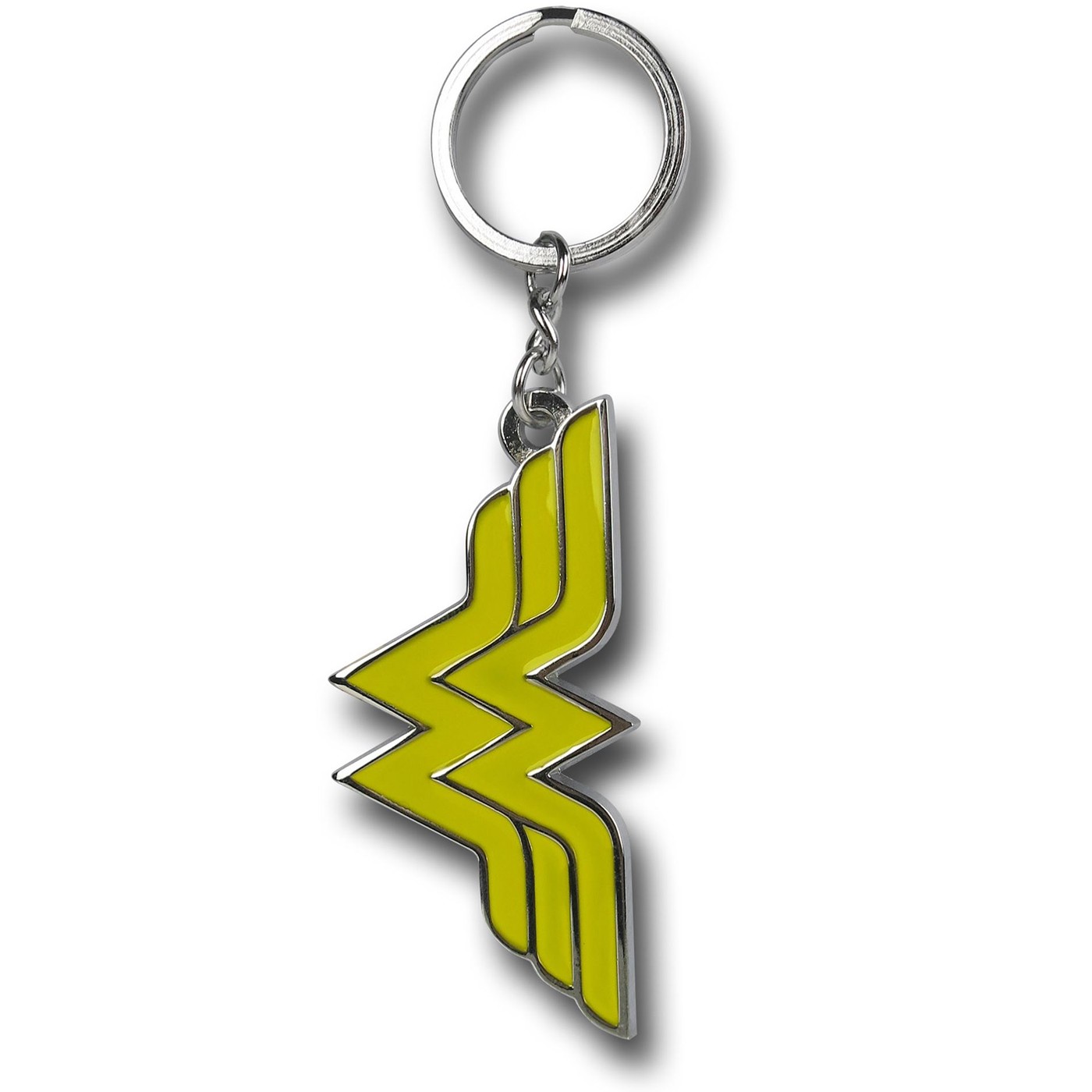 Wonder Woman Yellow Symbol Keychain, Yellow