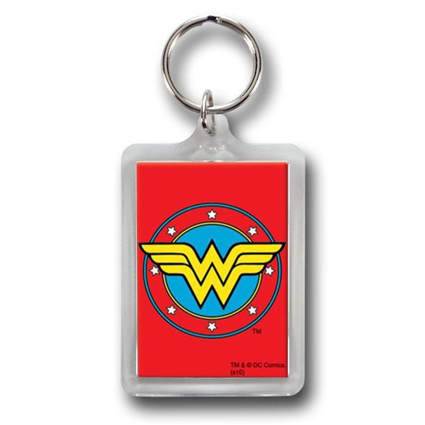 Wonder Woman Symbol Mirror Keychain