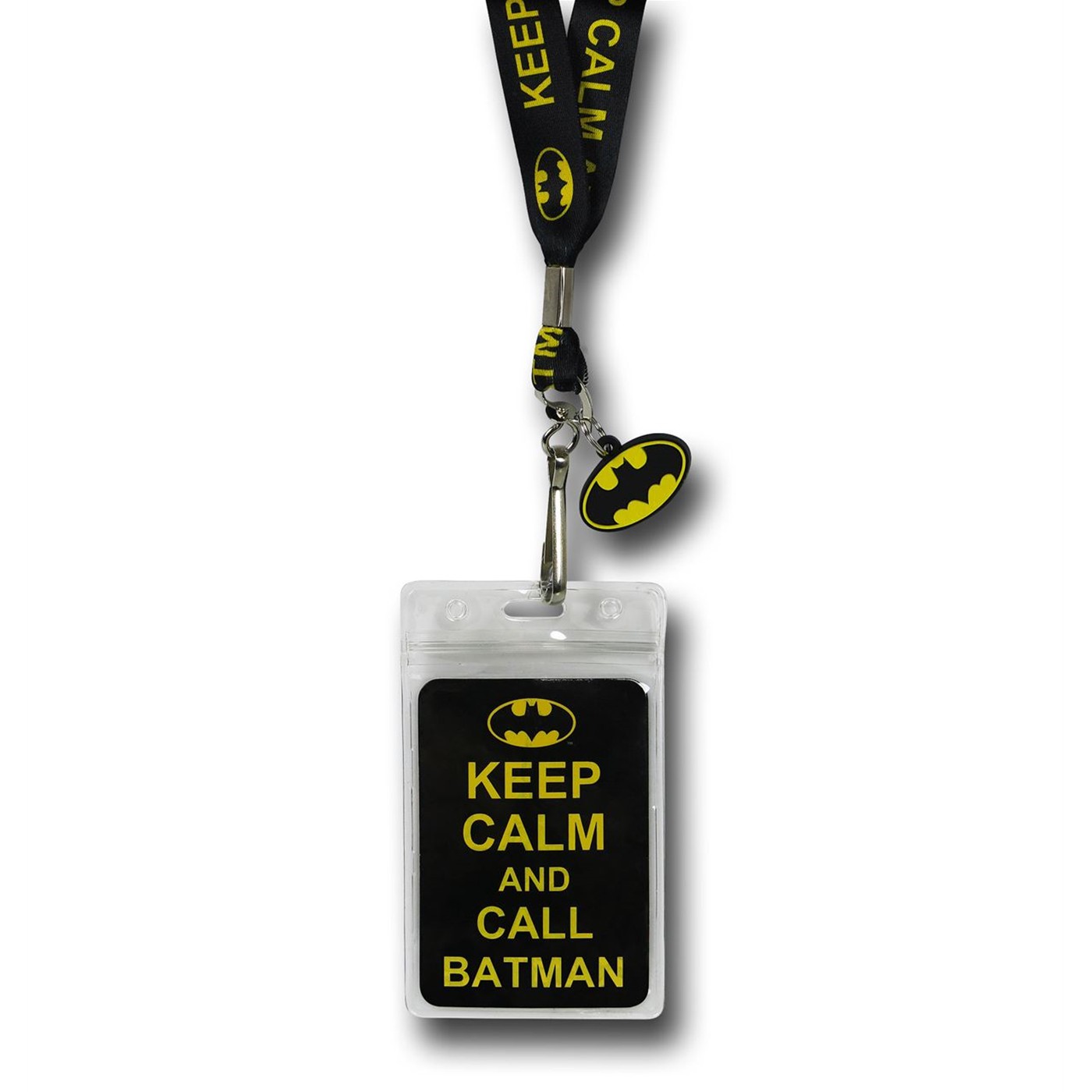 Batman Keep Calm Lanyard, Black