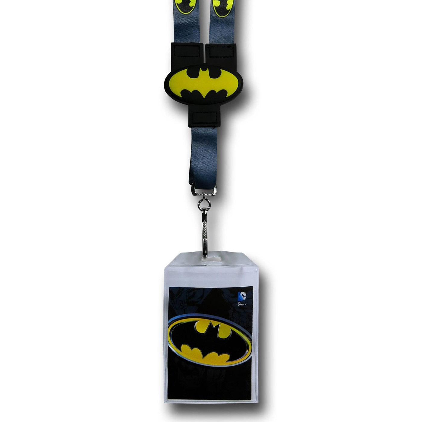 Batman Stance & Symbol Reversible Lanyard, Blue