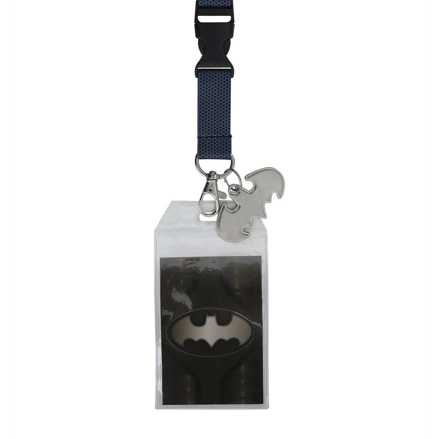 Batman Suit Up Lanyard with Metal Charm, Black