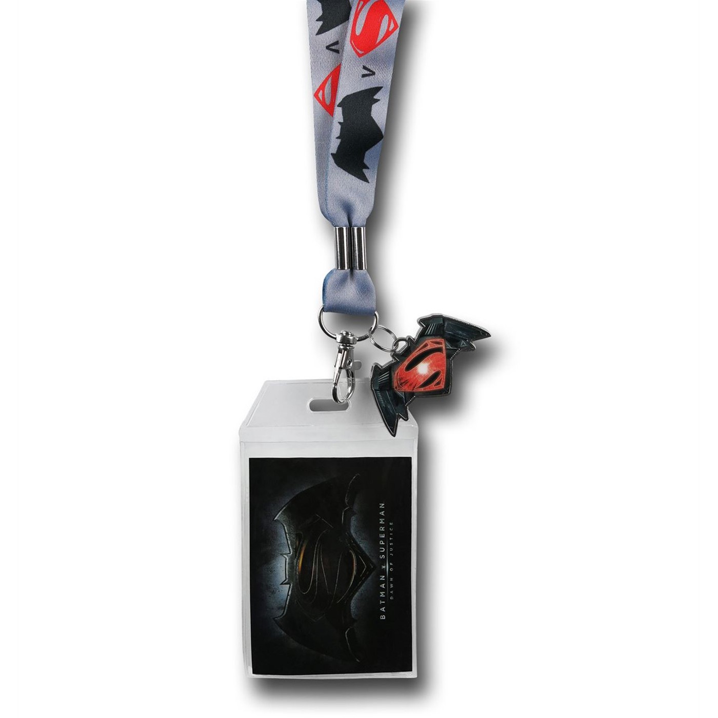 Batman Vs Superman Symbol Lanyard, White