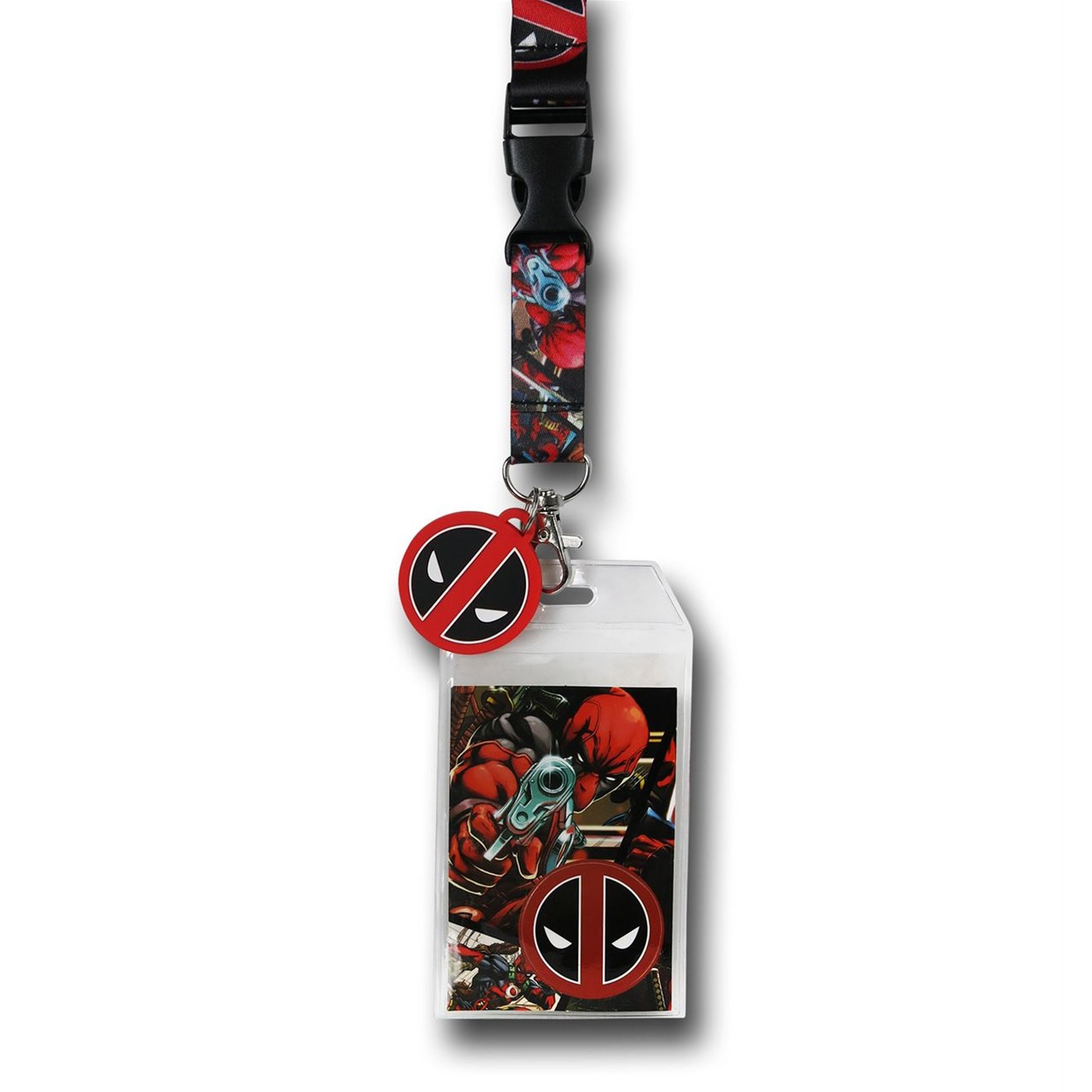 Deadpool Comic Lanyard, Red