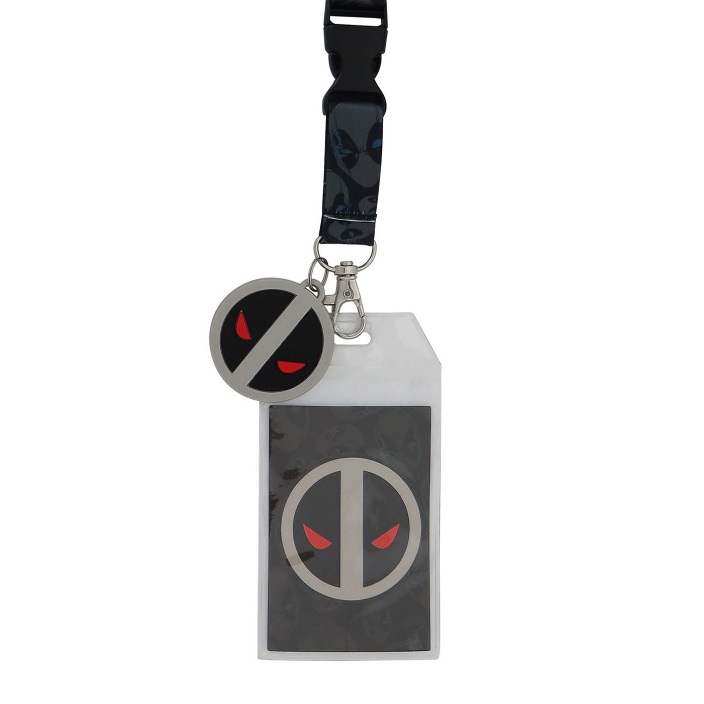 Deadpool X-Force Lanyard with PVC Charm, Black