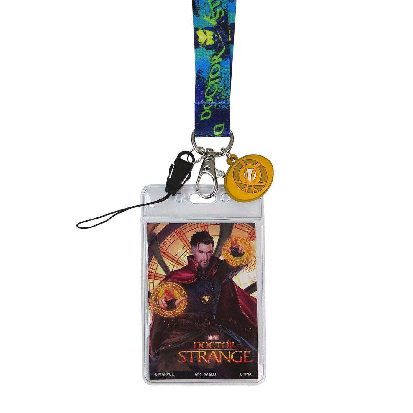 Dr. Strange Lanyard with Charm, Green