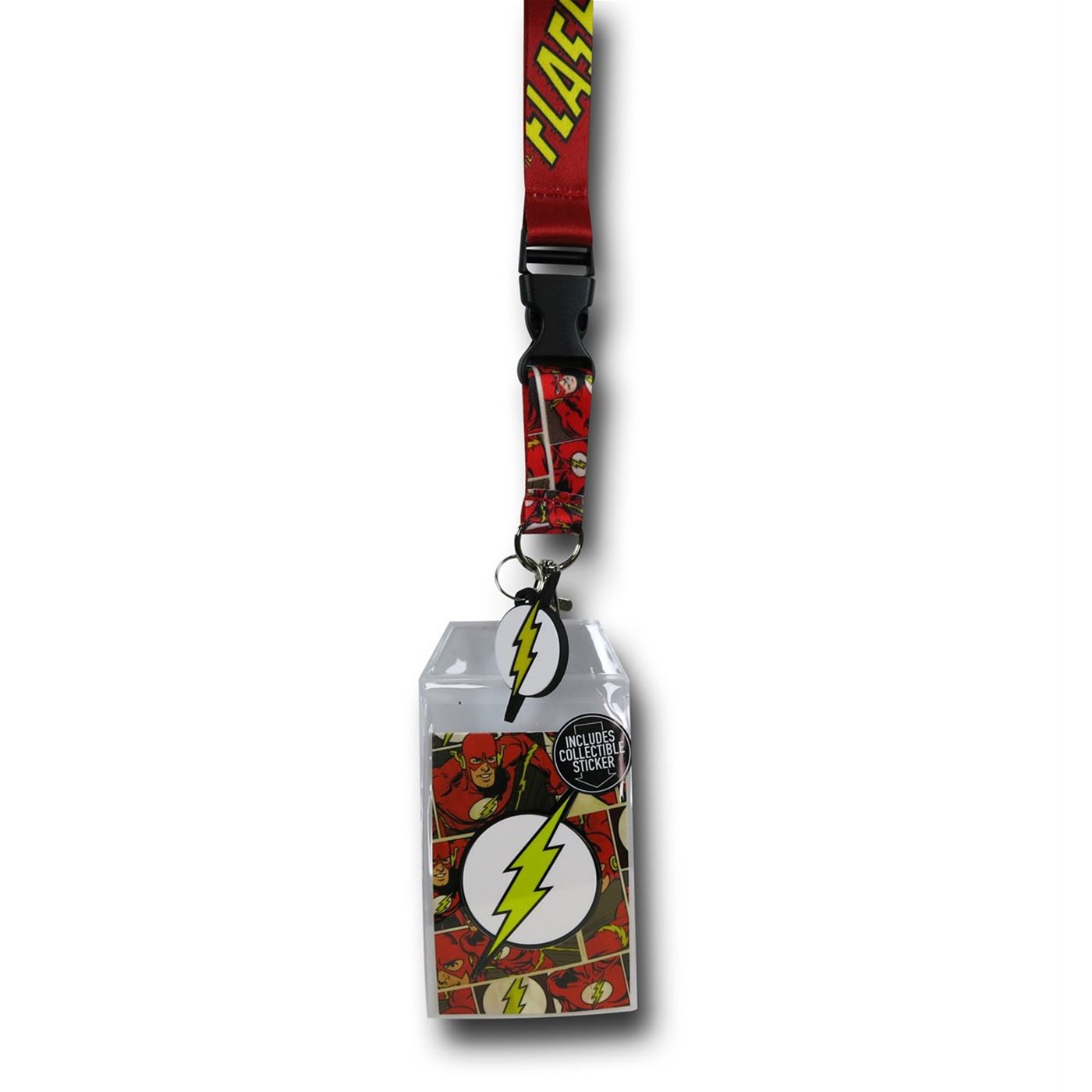 Flash Comic Lanyard, Red