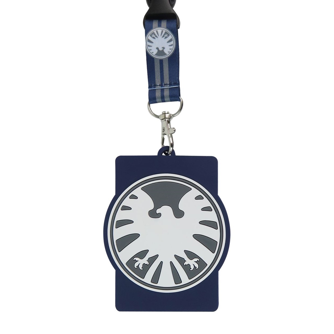 SHIELD Logo Lanyard with Rubber ID Holder, Black