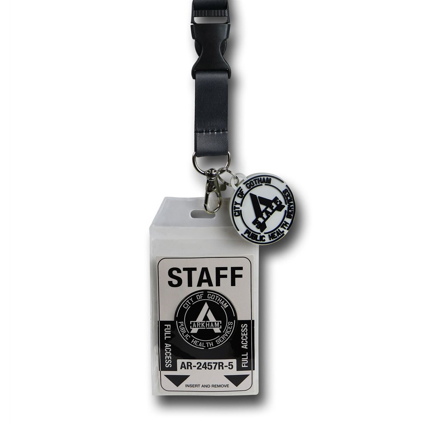 Suicide Squad Arkham Lanyard, Red