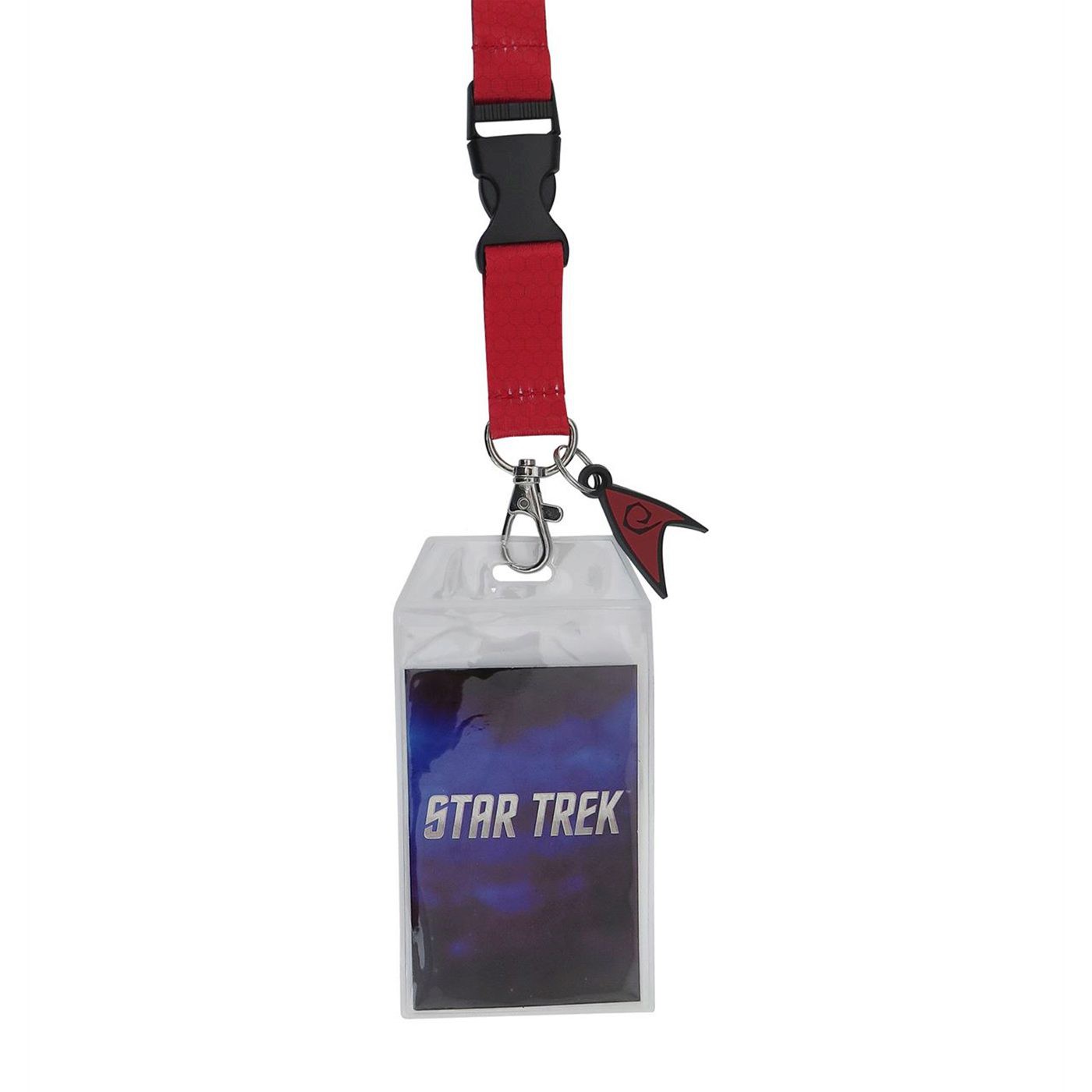 Star Trek Engineering Lanyard with PVC Charm, Red