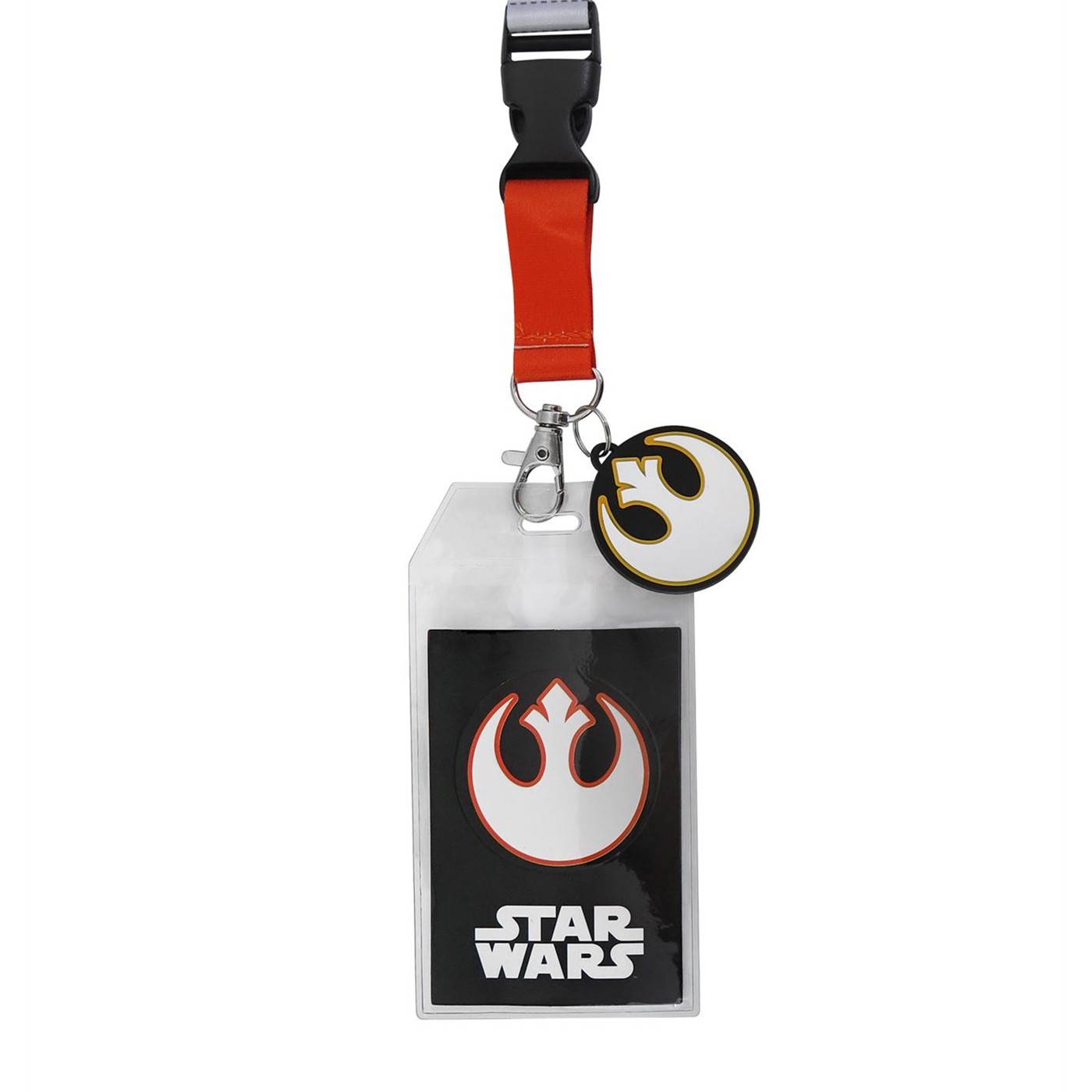 Star Wars Rebel Pilot Suit Up Lanyard with PVC Charm, Orange