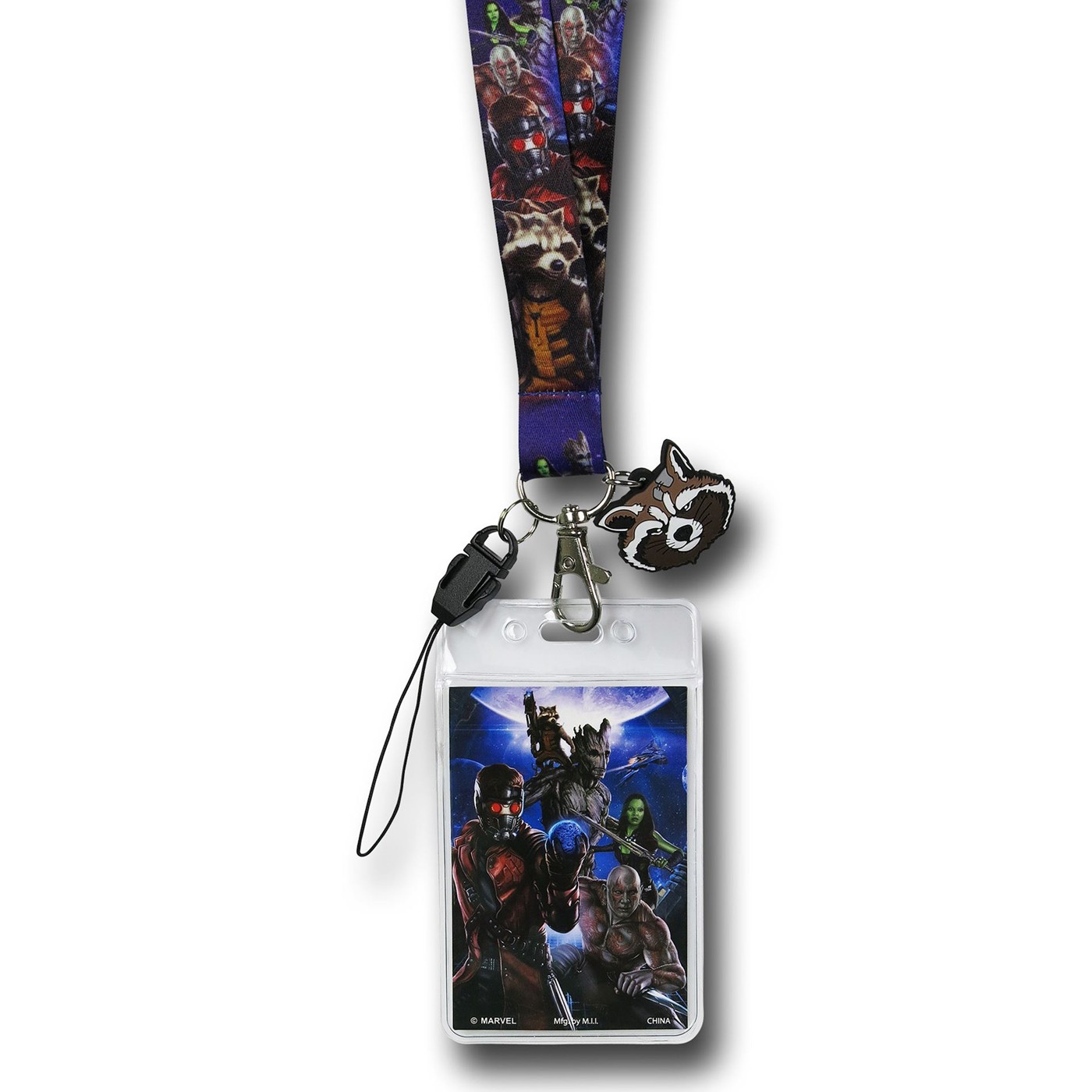 Guardians of the Galaxy Lanyard with Charm, Black