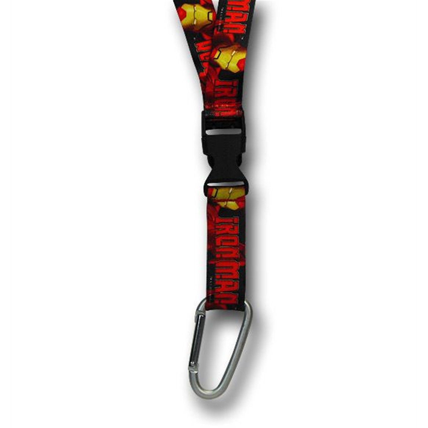 Iron Man Modern Image and Logo Lanyard, Red