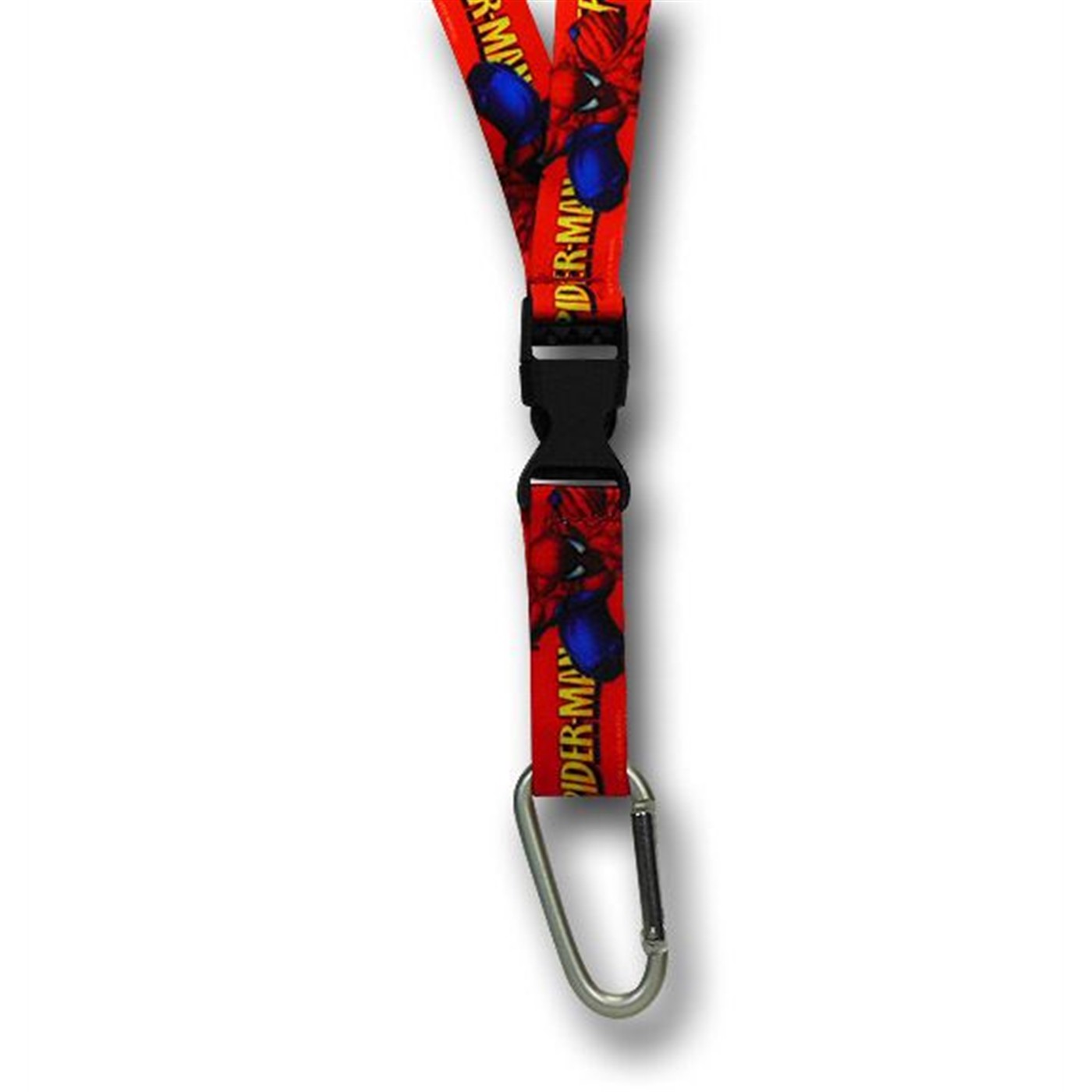 Spiderman Modern Image and Logo Lanyard, Red