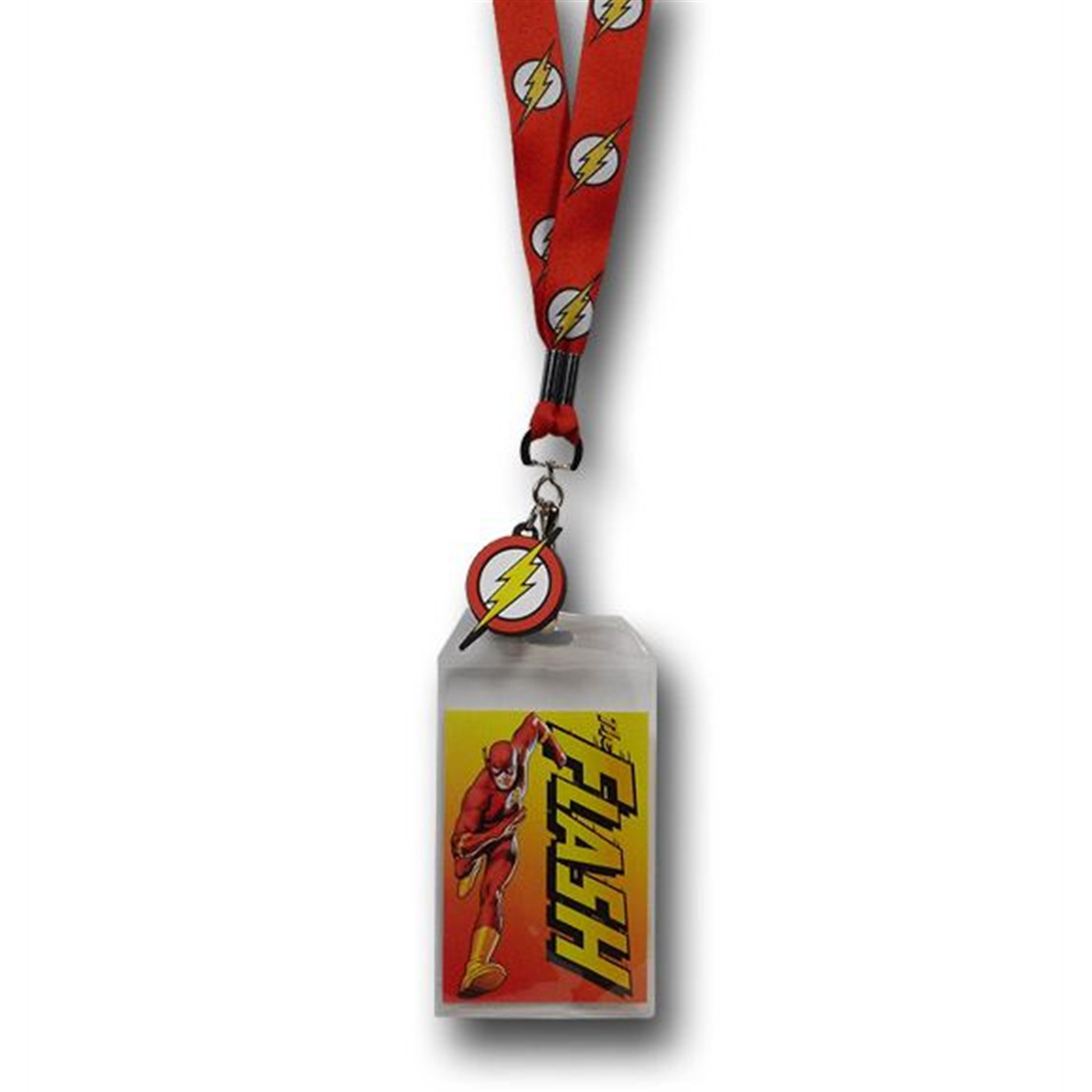Flash Symbols Lanyard w/Rubber Symbol, Red