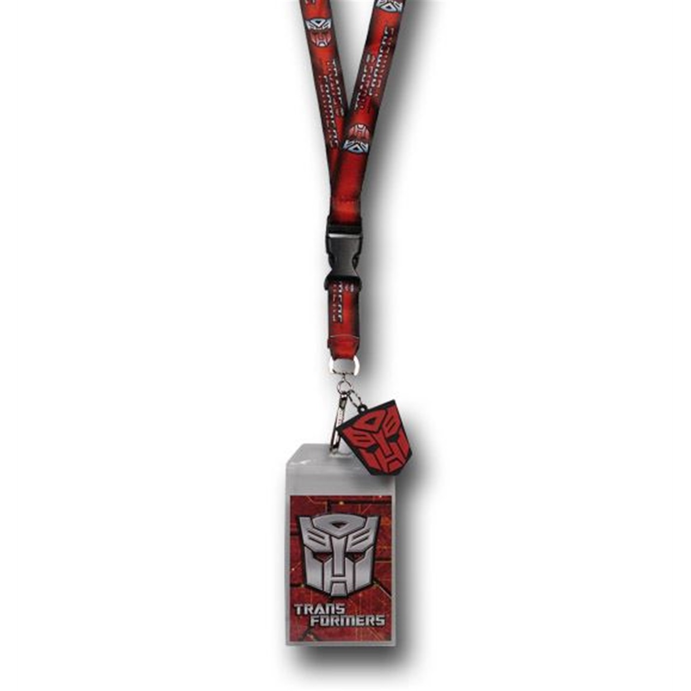 Transformers Lanyard with Double Sided Symbol, Red